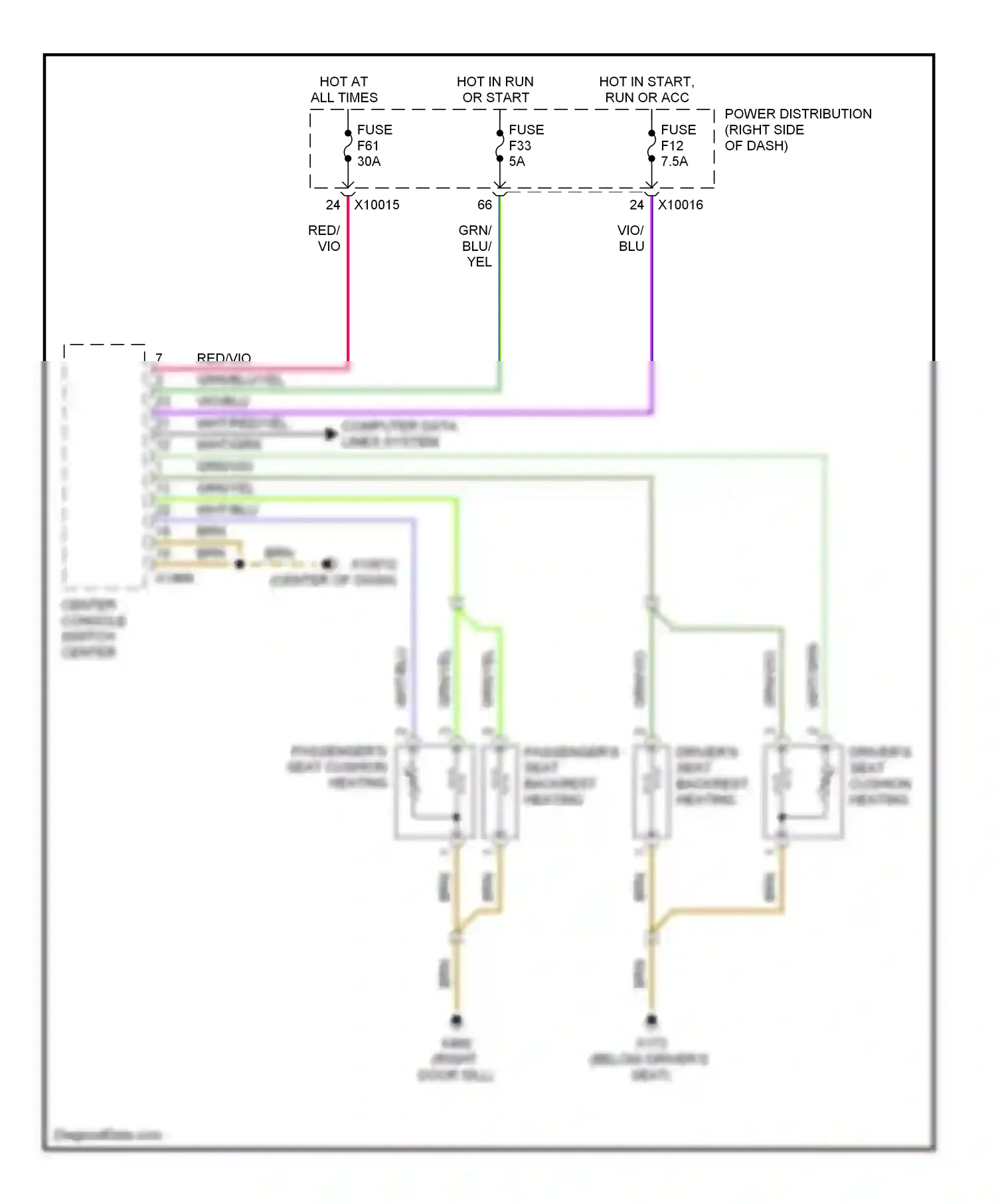 Wiring diagram computer data lines system for BMW X3 E83 (2003-2006) (12 of 31)