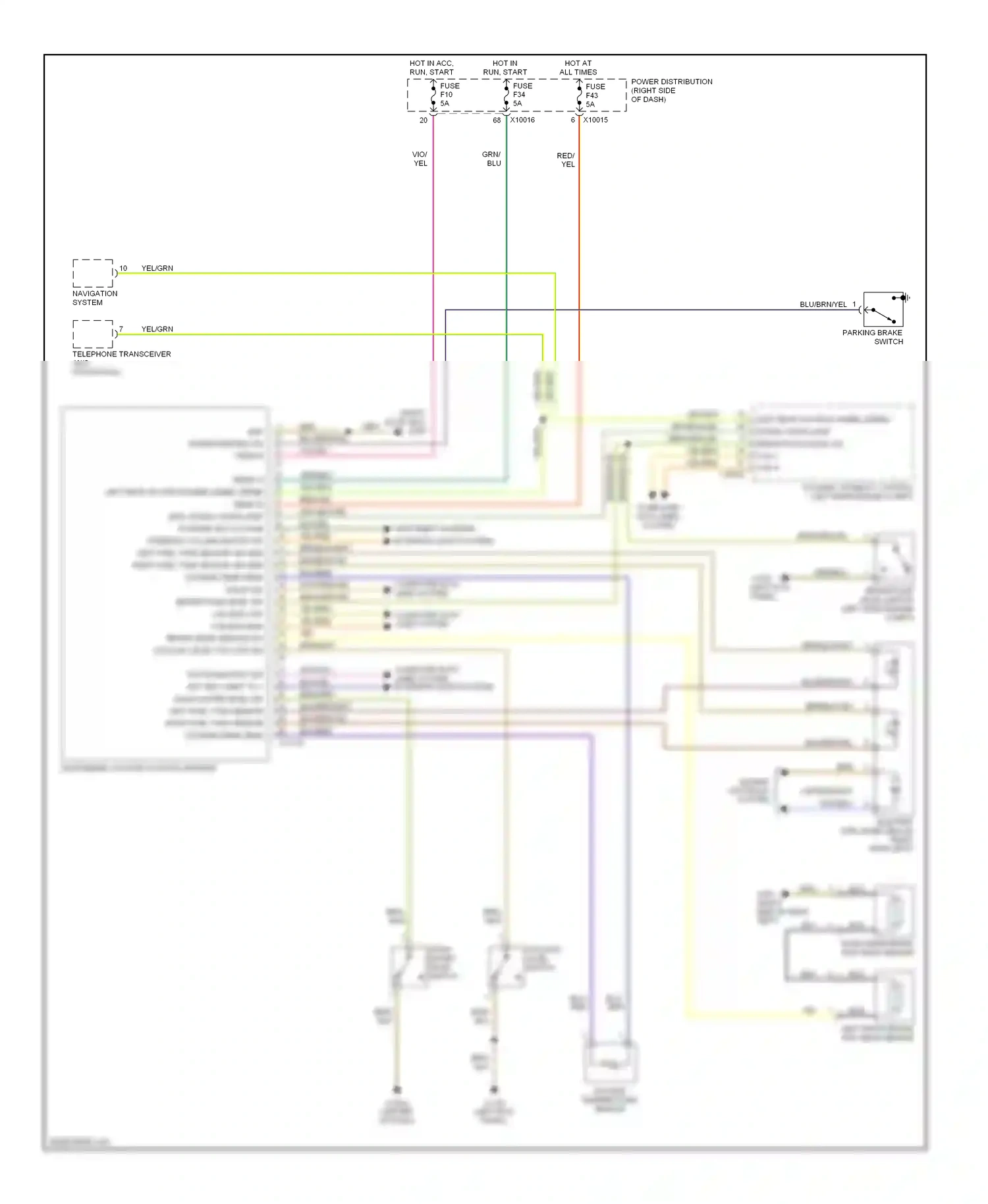 Wiring diagram engine controls system for BMW X3 E83 (2003-2006) (1 of 1)