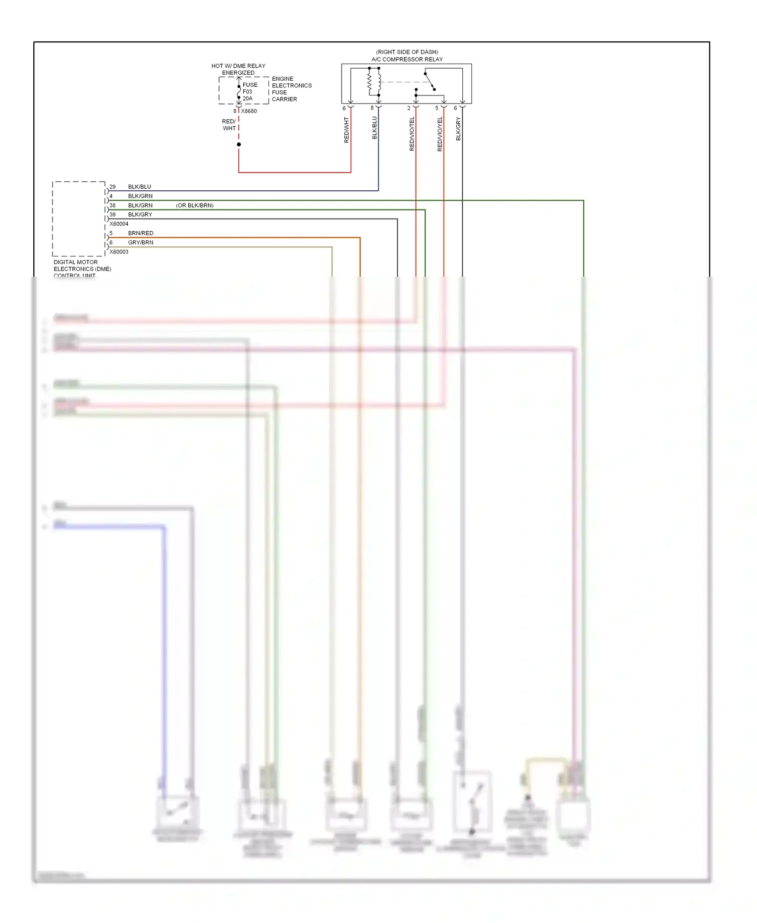 Wiring diagram engine coolant temperature sensor for BMW X3 E83 (2003-2006) (3 of 4)