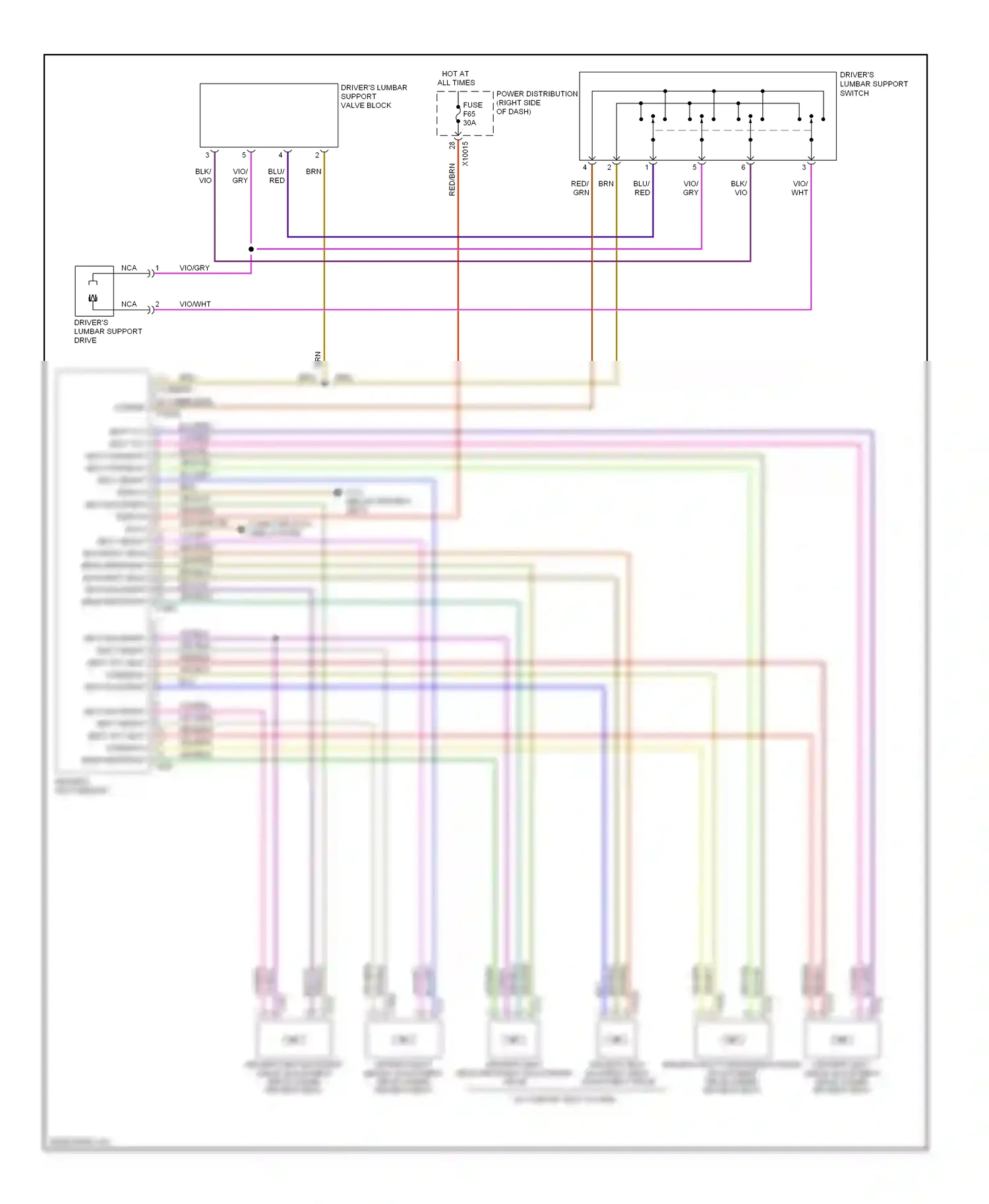 Wiring diagram grn/blu for BMW X3 E83 (2003-2006) (5 of 8)