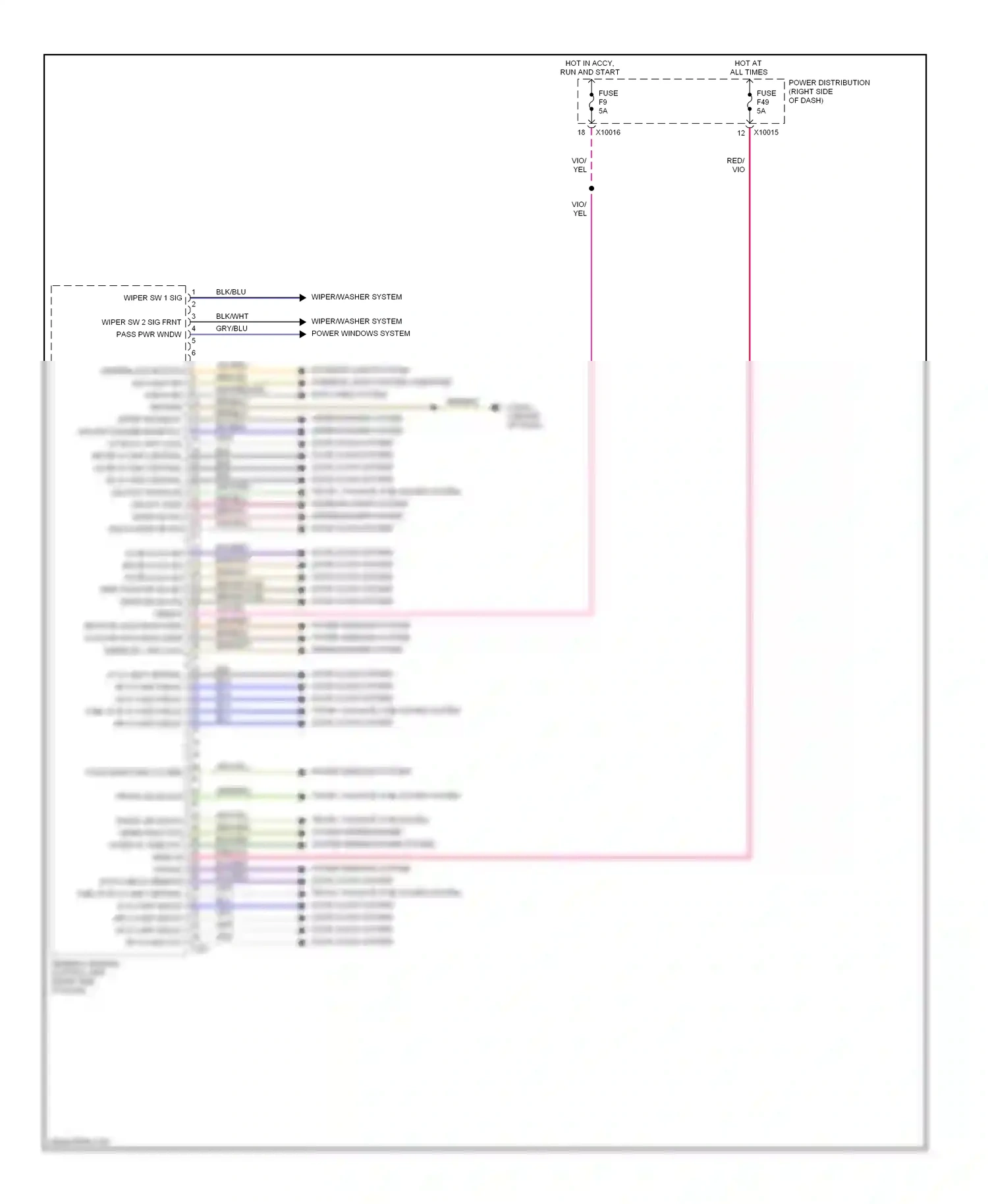 Wiring diagram gry/blu for BMW X3 E83 (2003-2006) (1 of 4)
