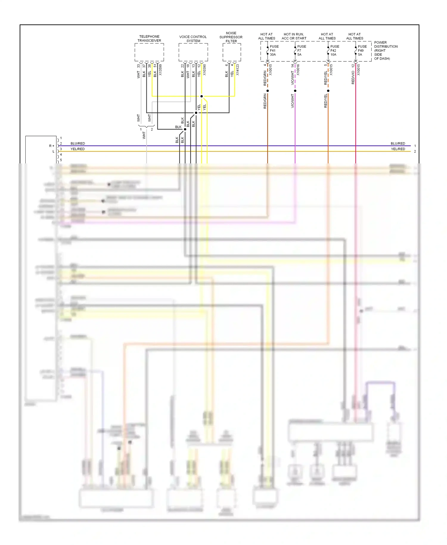 Wiring diagram r - l - for BMW X3 E83 (2003-2006) (1 of 1)