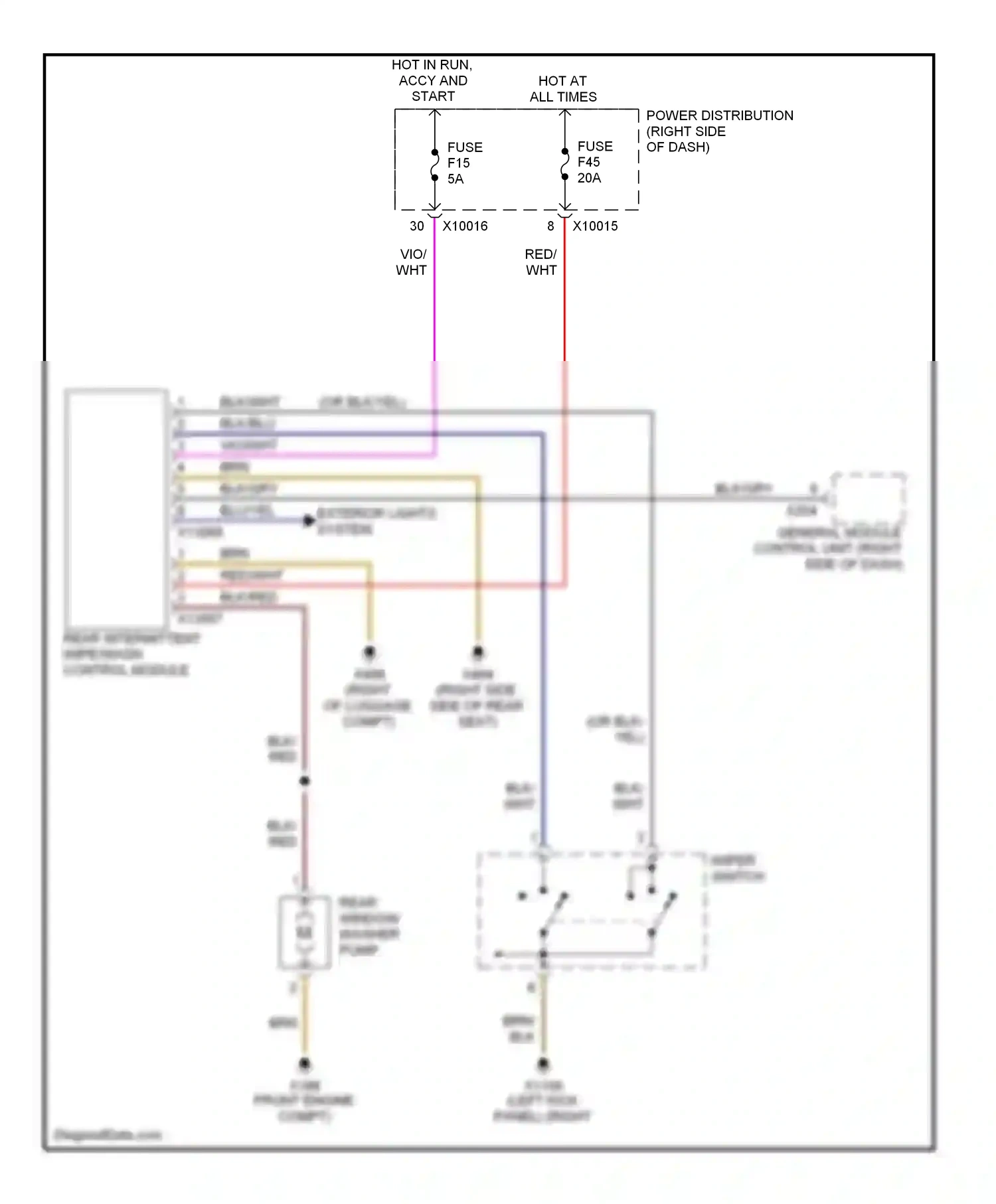 Wiring diagram red/wht for BMW X3 E83 (2003-2006) (13 of 16)