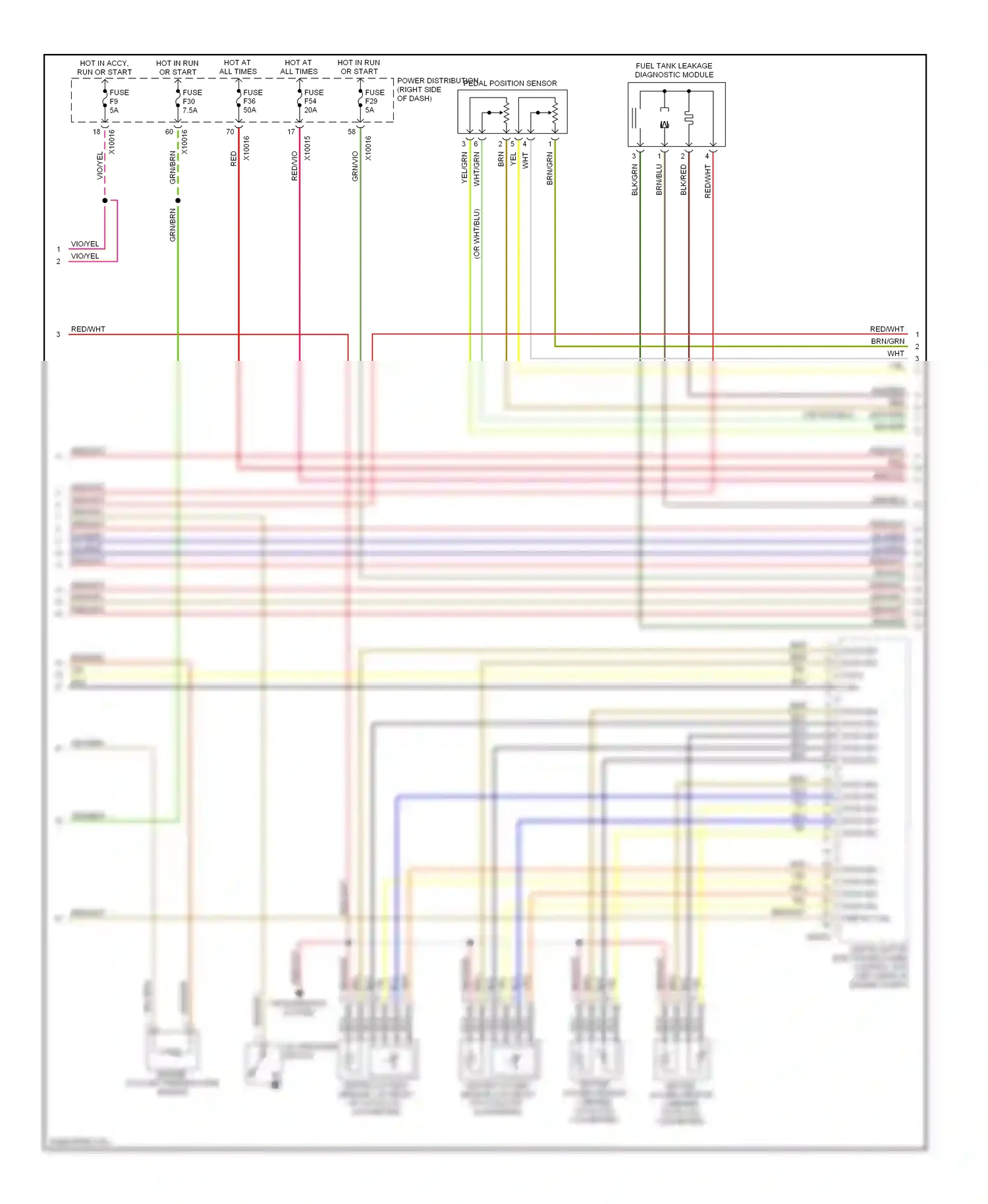 Wiring diagram transmission system for BMW X3 E83 (2003-2006) (1 of 1)