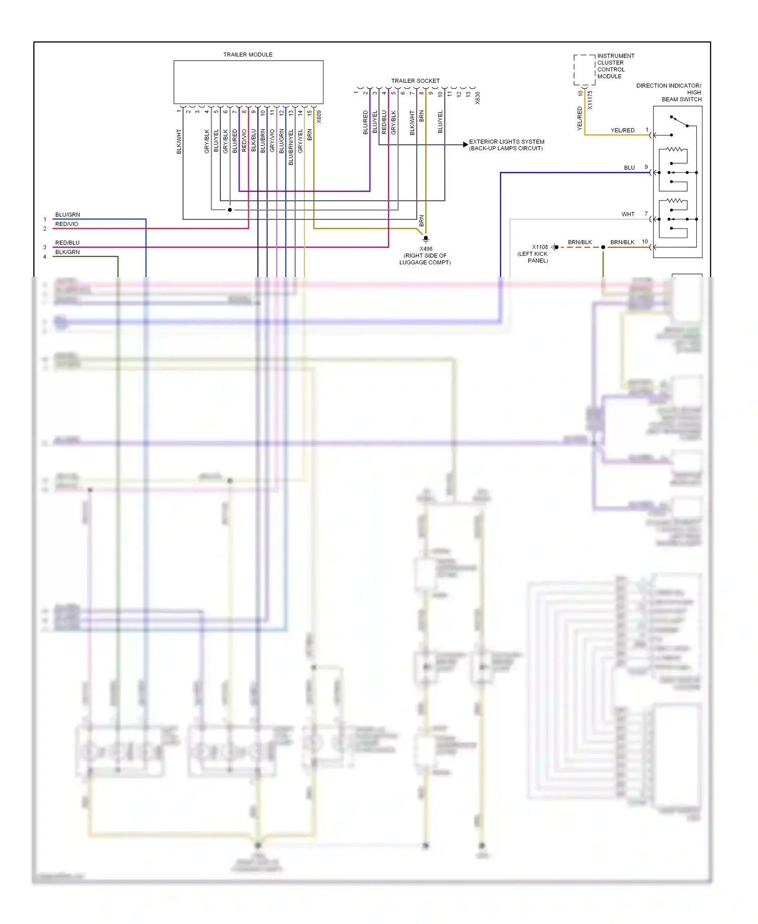 Wiring diagram vio/yel for BMW X3 E83 (2003-2006) (7 of 16)