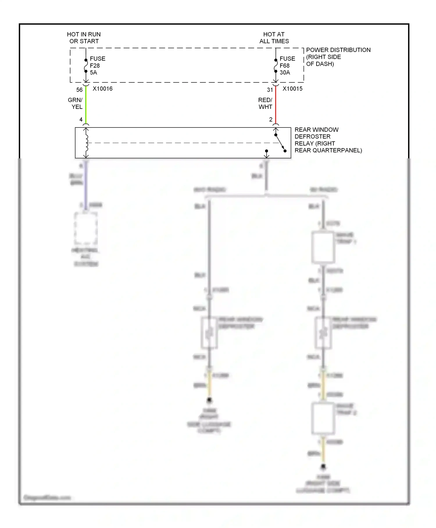 Wiring diagram wave trap 1 for BMW X3 E83 (2003-2006) (1 of 1)