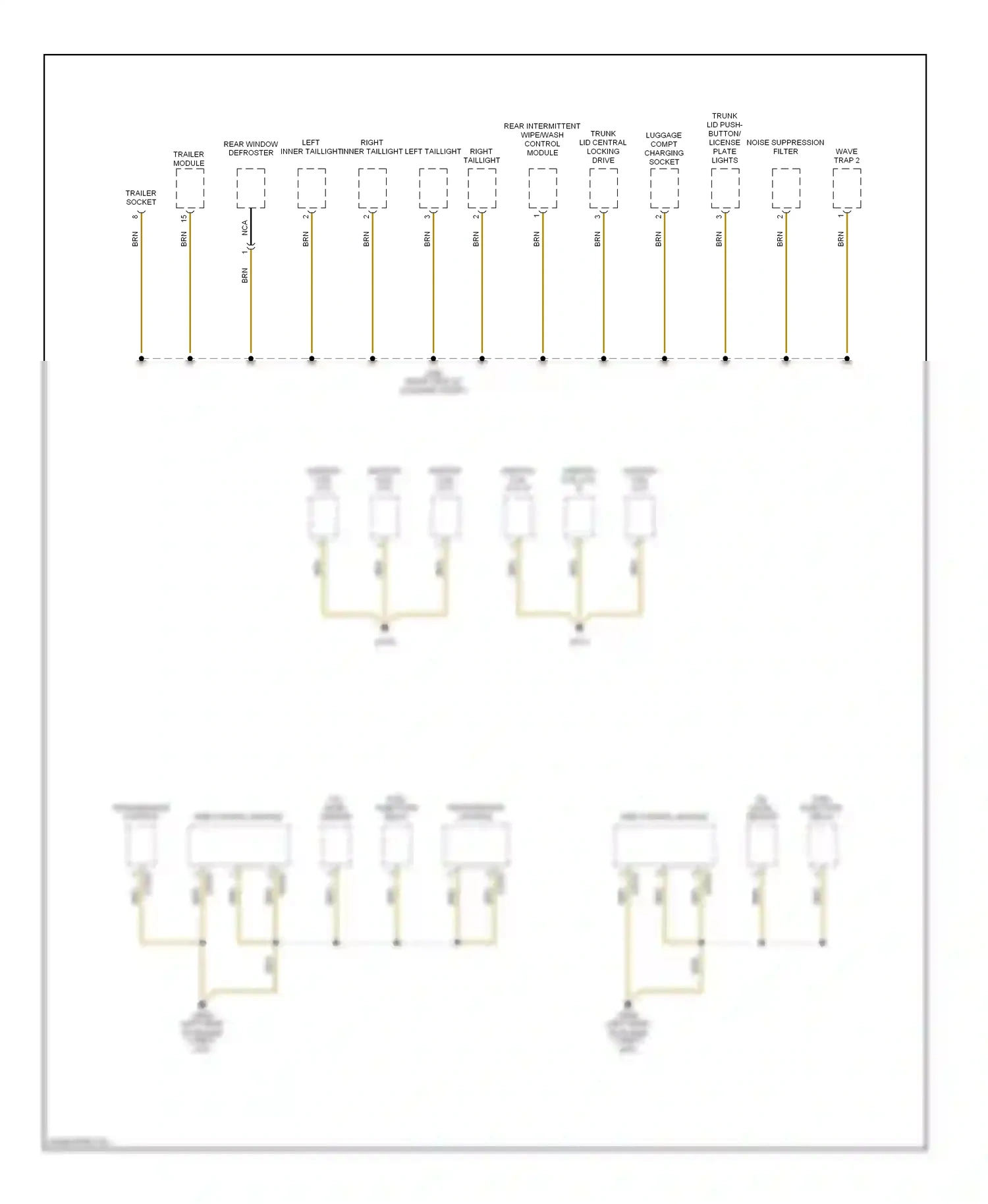 Wiring diagram wave trap 2 for BMW X3 E83 (2003-2006) (2 of 2)