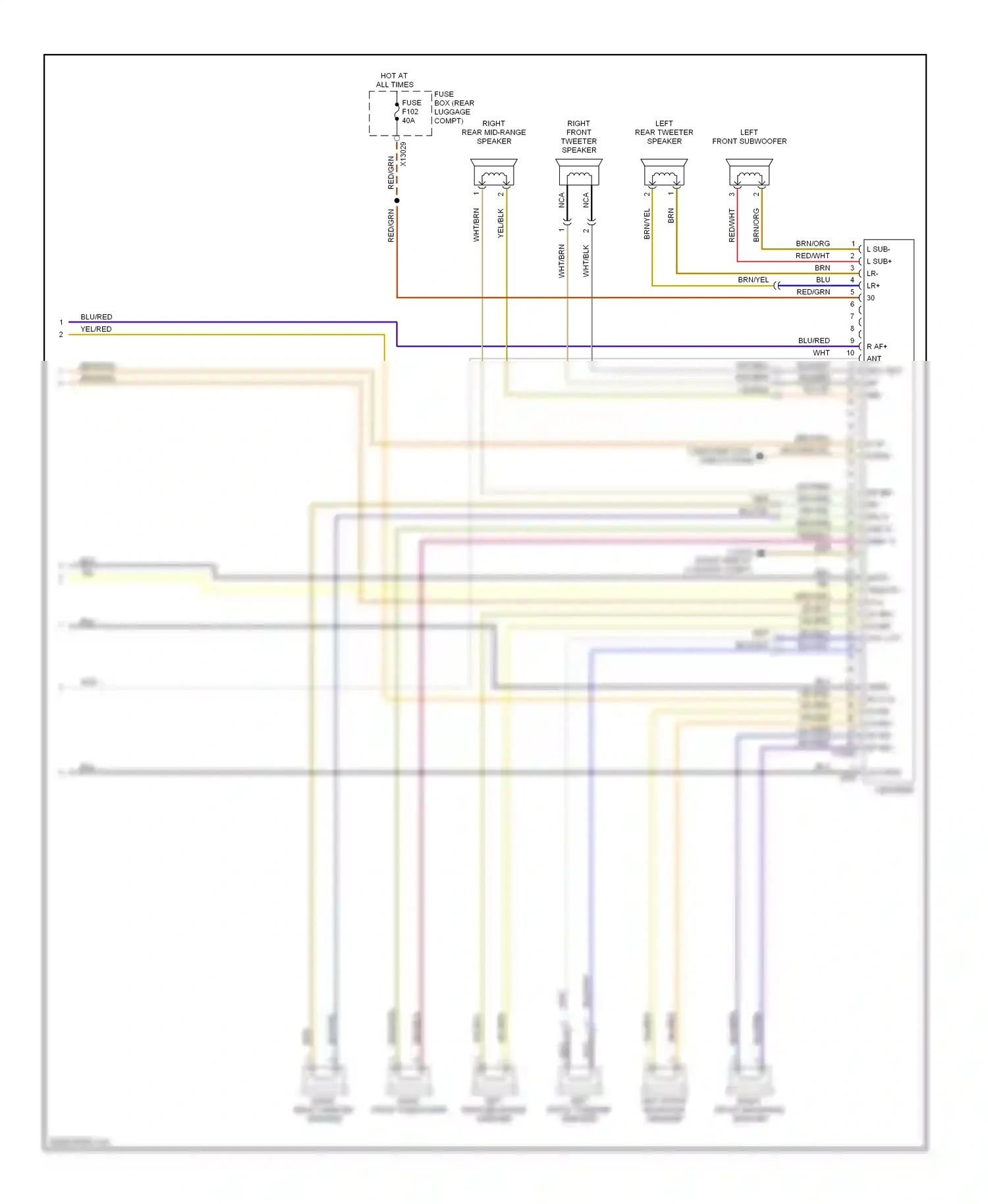 Wiring diagram yel/blk for BMW X3 E83 (2003-2006) (10 of 14)