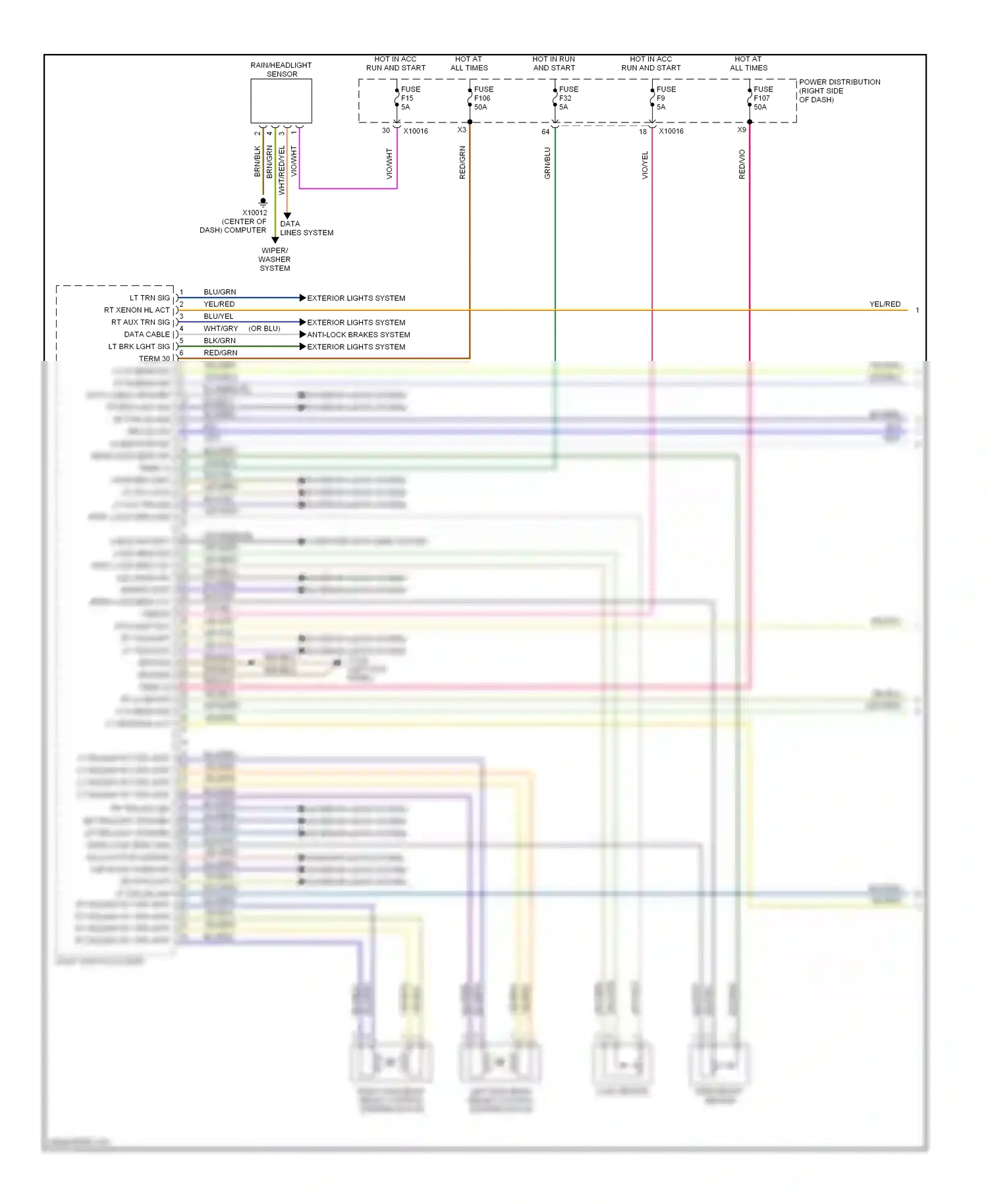 Wiring diagram yel/red for BMW X3 E83 (2003-2006) (13 of 28)