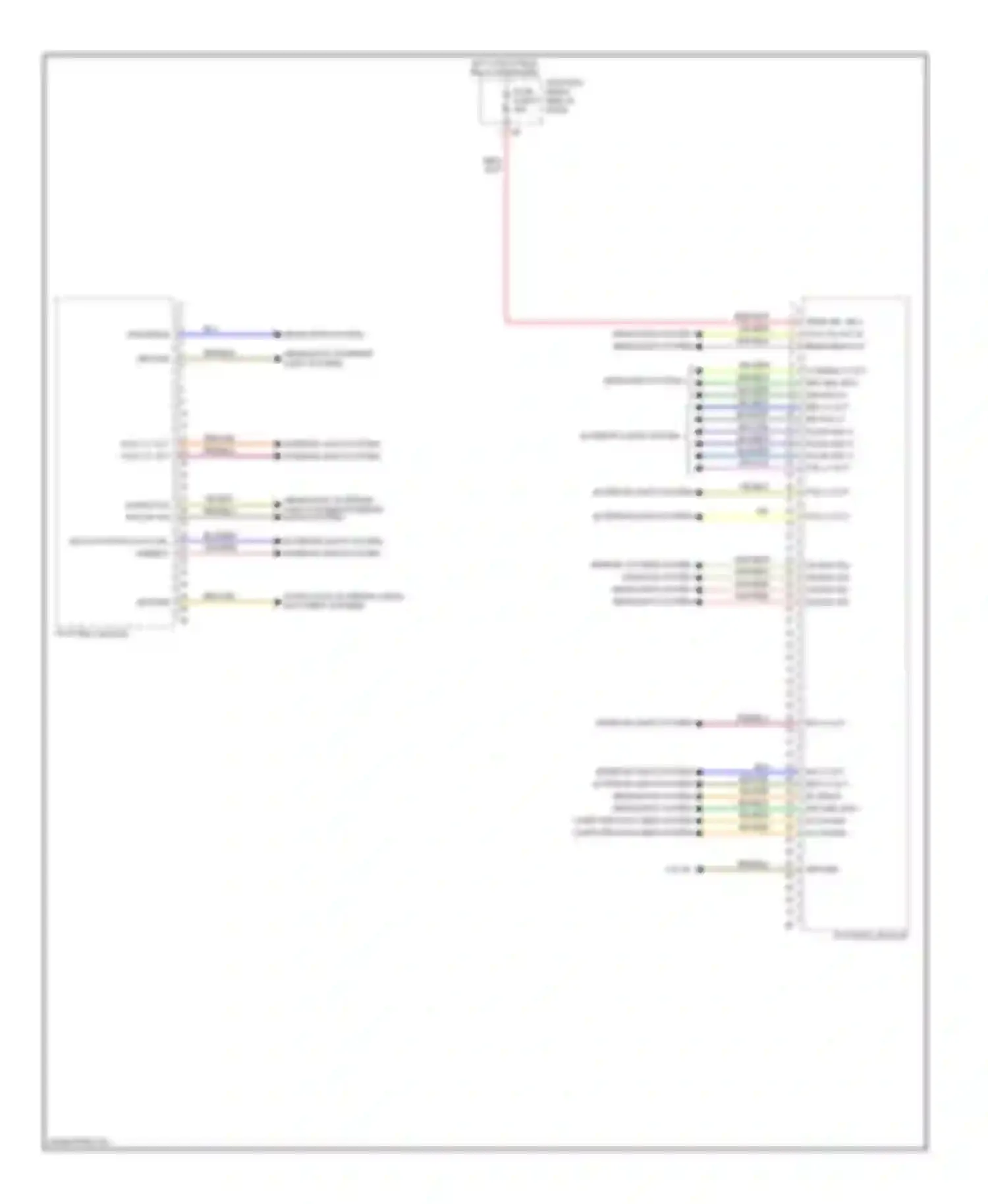 X3 BMW F25 (2010-2014): Body control modules circuit (1 of 2)