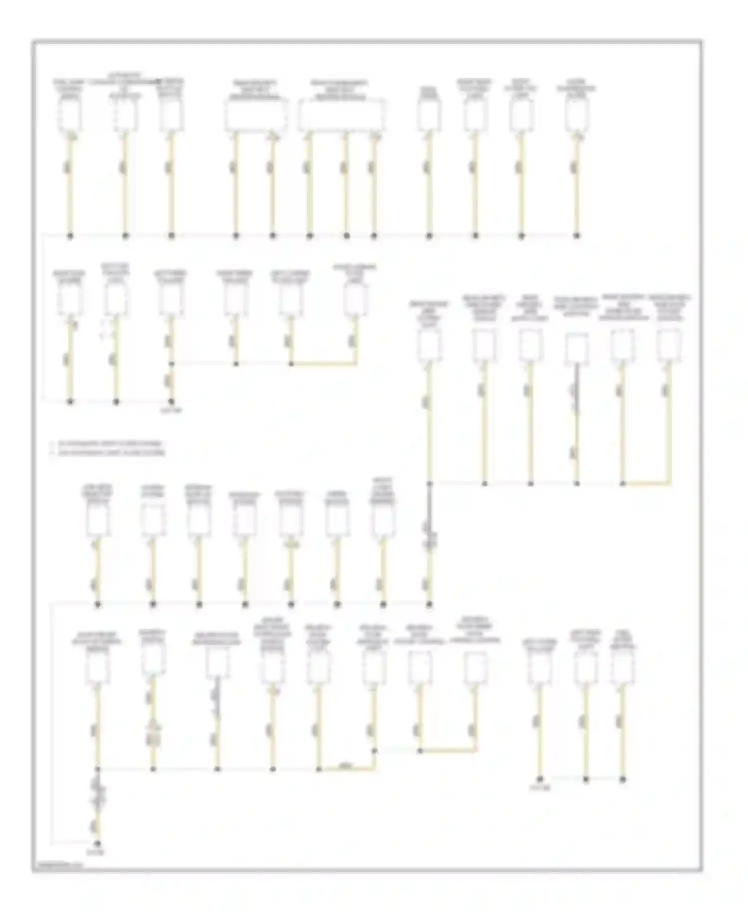 X3 BMW F25 (2010-2014): Ground distribution circuit (1 of 4)