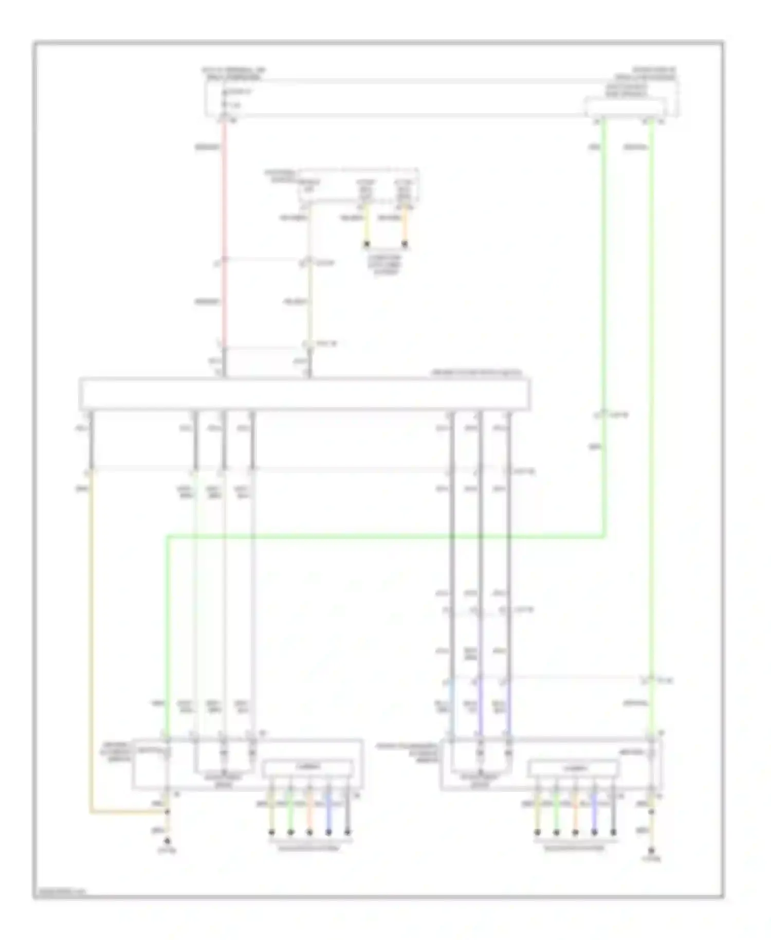 X3 BMW F25 (2010-2014): Power mirrors circuit, with basic version