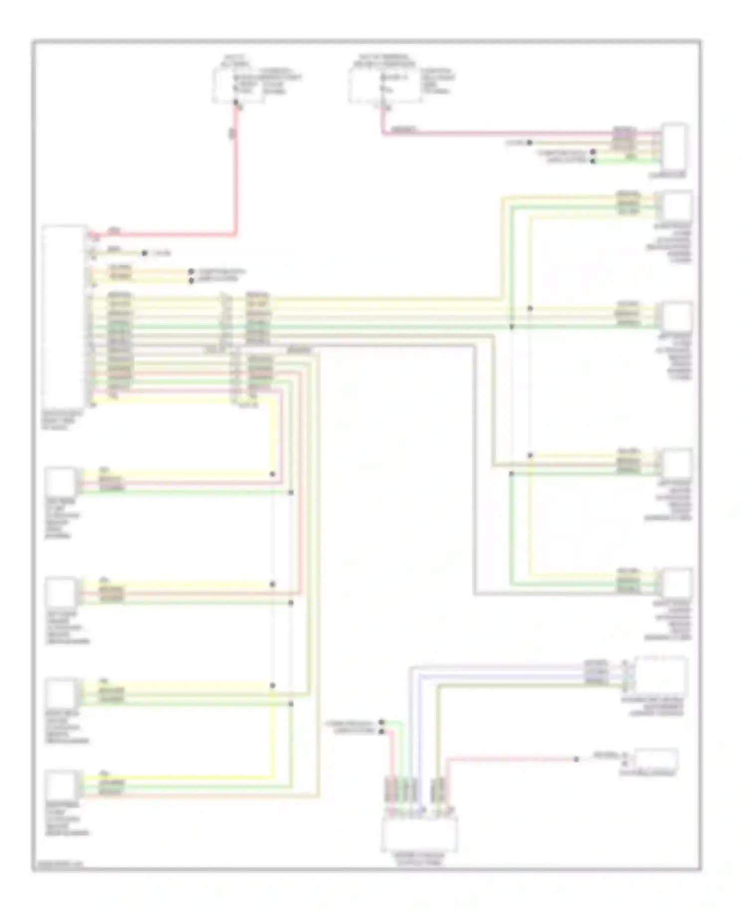 X3 BMW F25 (2010-2014): Parking assistant circuit