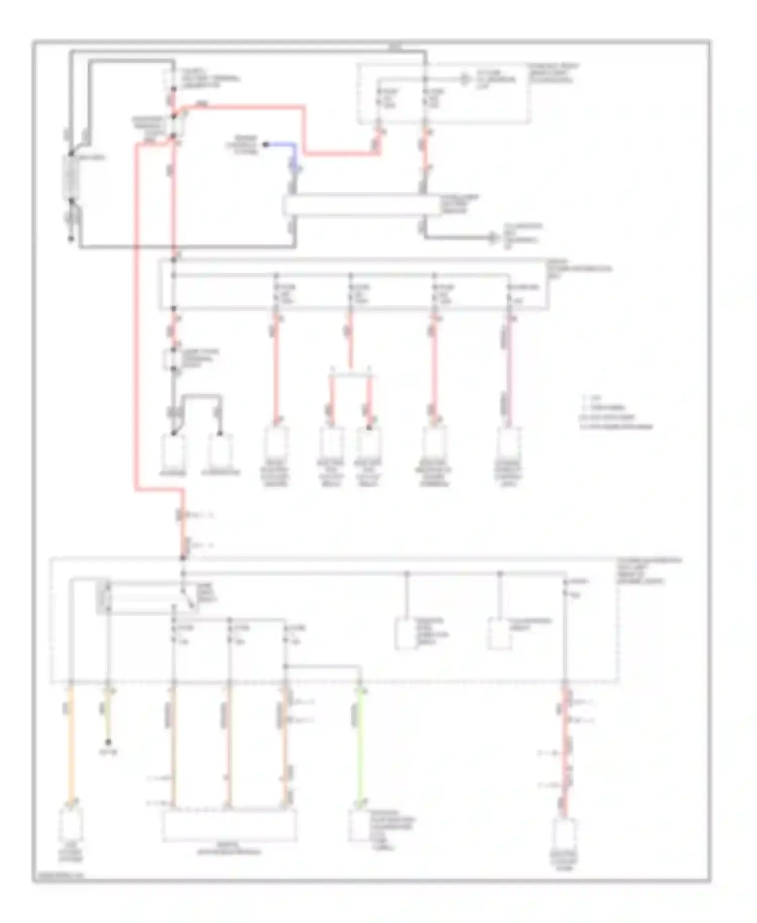 X3 BMW F25 (2010-2014): Power distribution circuit (1 of 7)