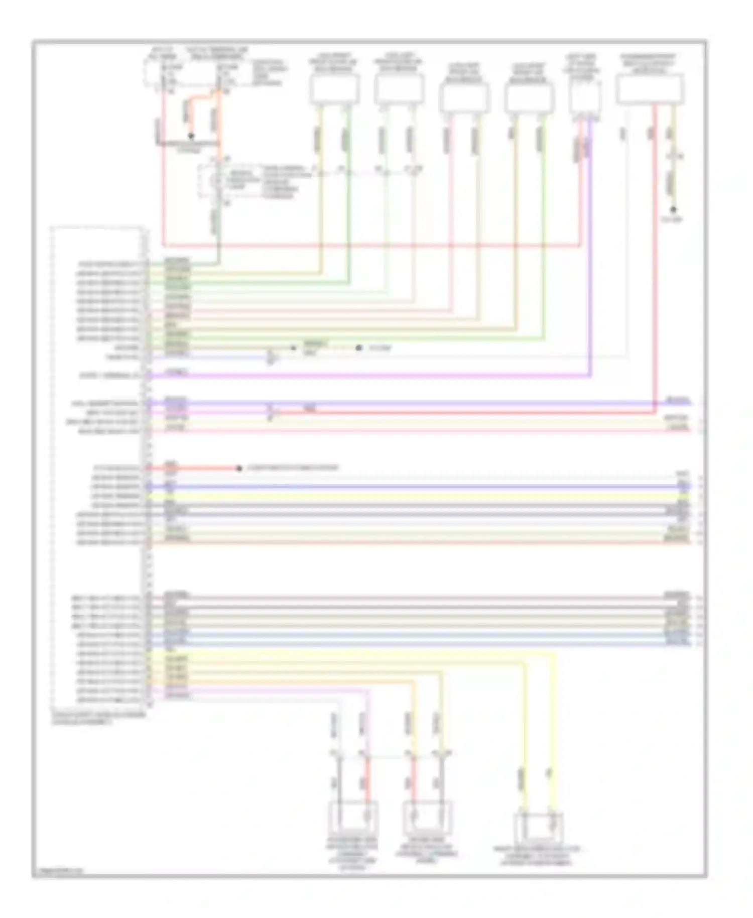 X3 BMW F25 (2010-2014): Supplemental restraints circuit (1 of 3)