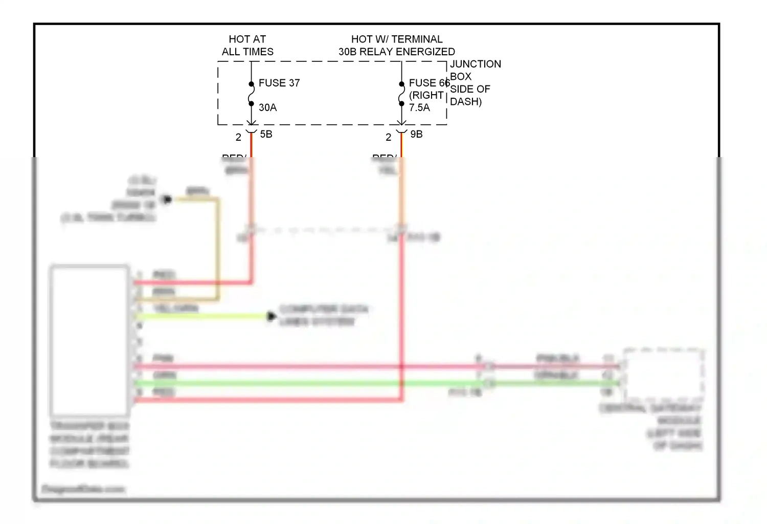 Wiring diagram 3.0l for BMW X3 F25 (2010-2014) (4 of 7)