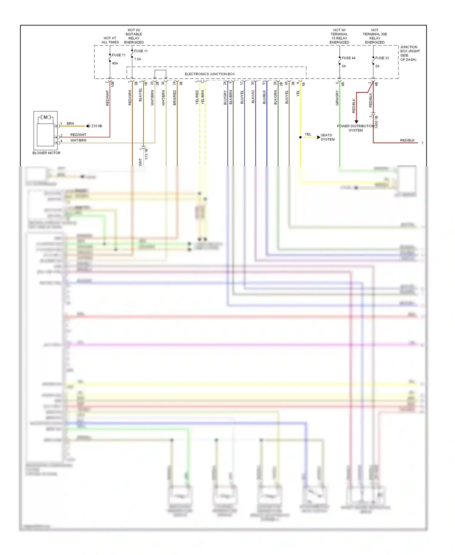 Wiring diagram blk/vio for BMW X3 F25 (2010-2014) (1 of 16)