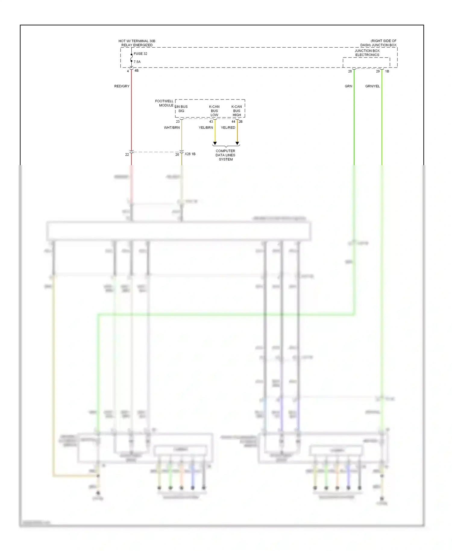 Wiring diagram blu for BMW X3 F25 (2010-2014) (29 of 55)