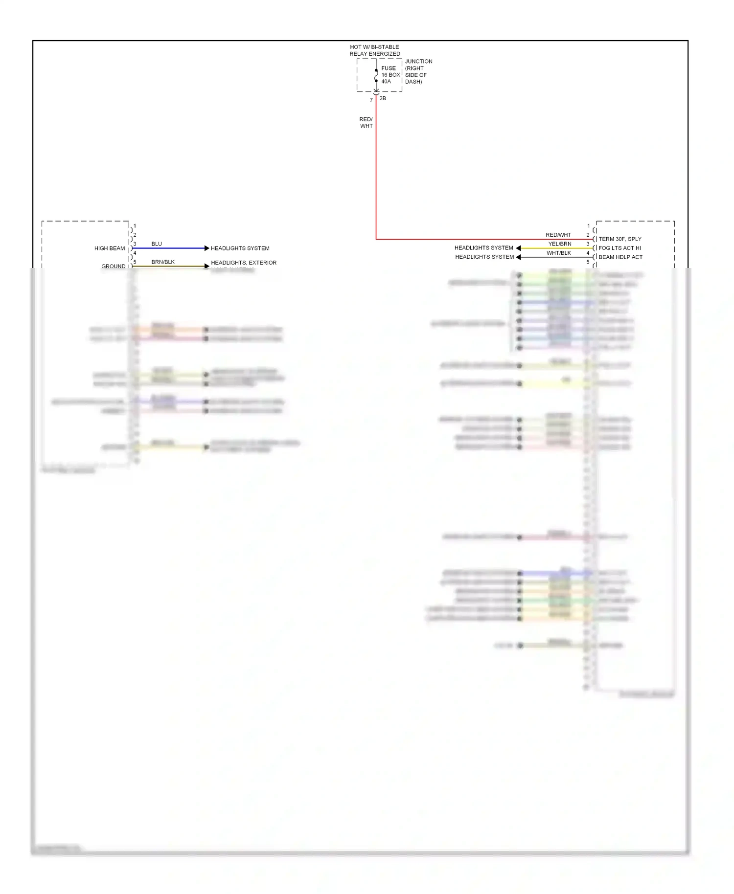 Wiring diagram blu/blk for BMW X3 F25 (2010-2014) (5 of 11)