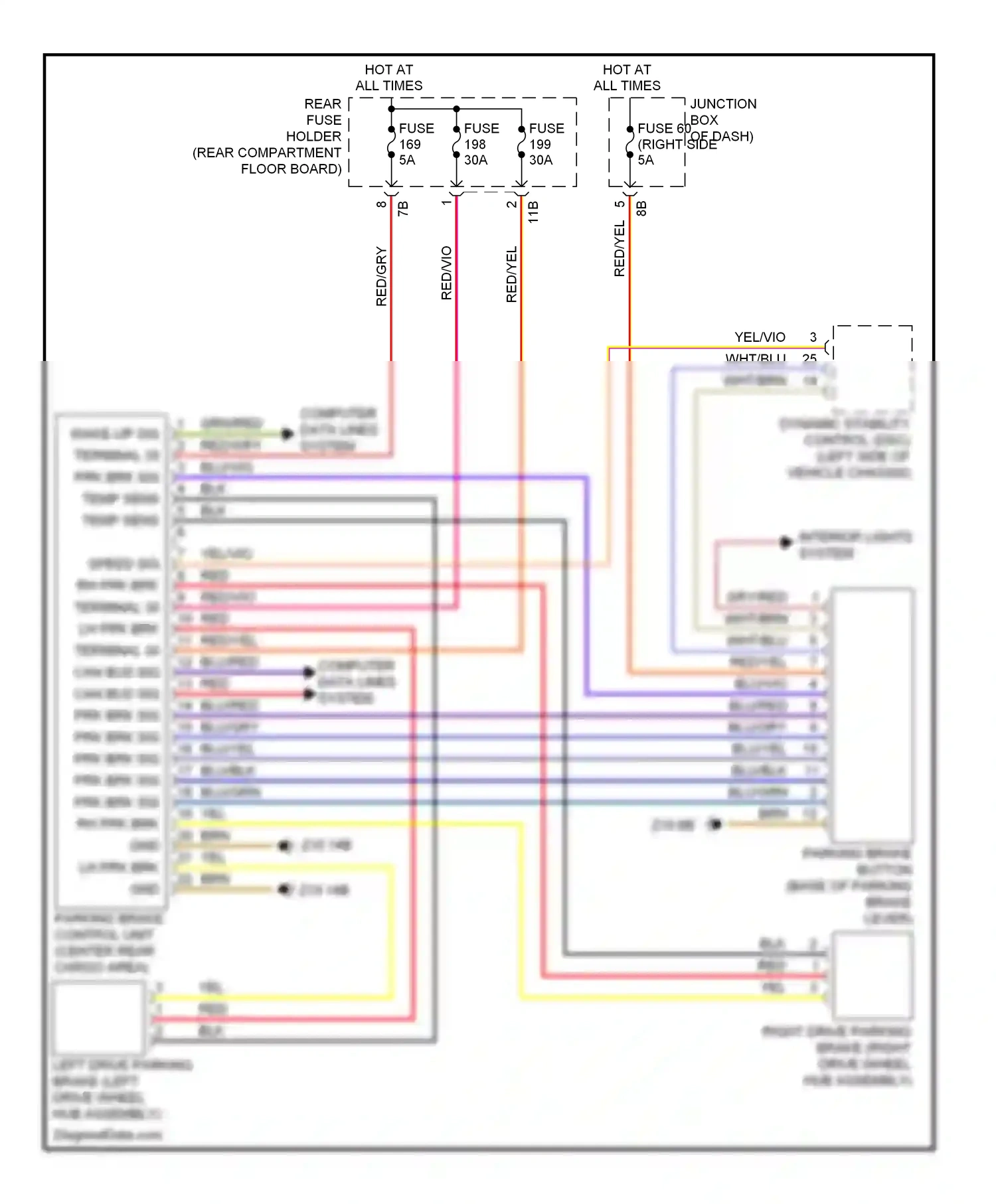Wiring diagram blu/yel for BMW X3 F25 (2010-2014) (32 of 36)