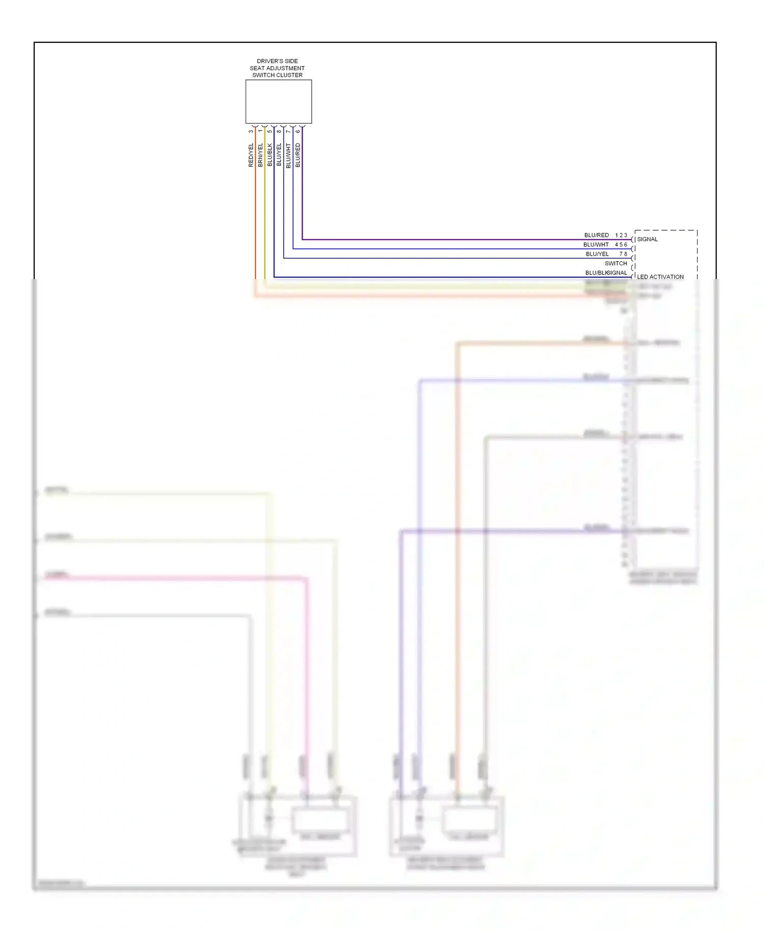 Wiring diagram blu/yel for BMW X3 F25 (2010-2014) (23 of 36)