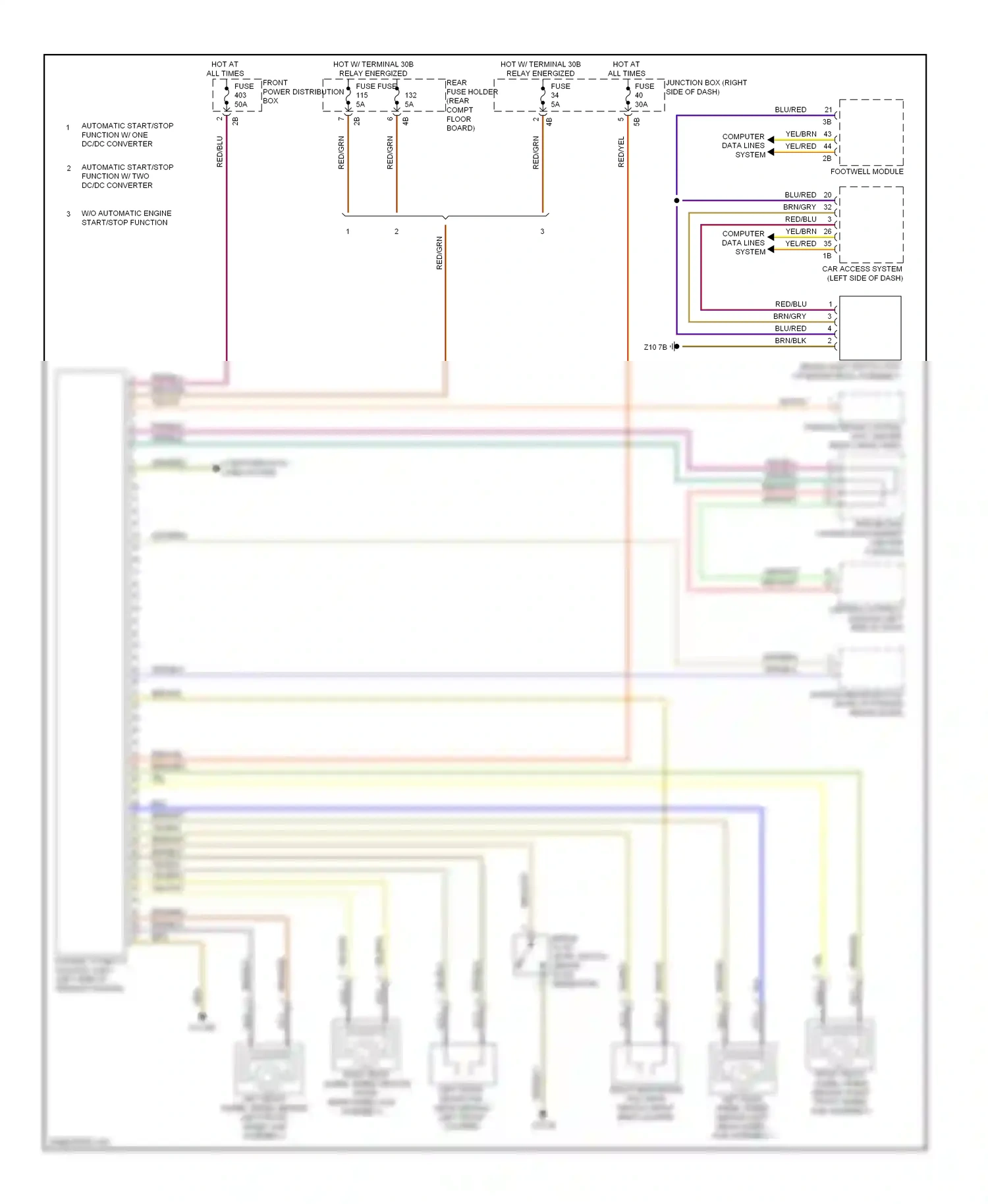 Wiring diagram brn/blu for BMW X3 F25 (2010-2014) (1 of 16)