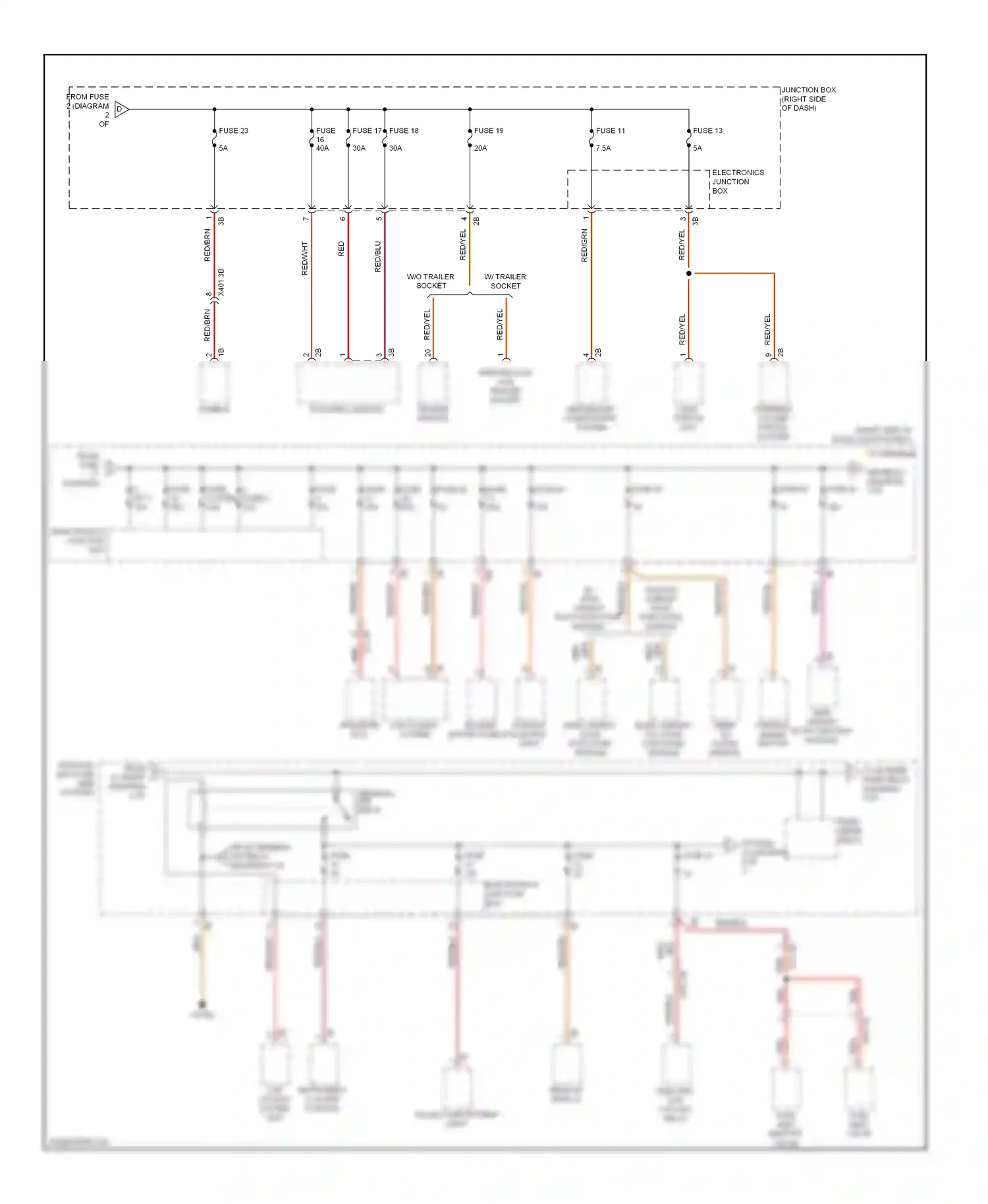 BMW X3 F25 (2010-2014) combox wiring diagram  (2 of 3)