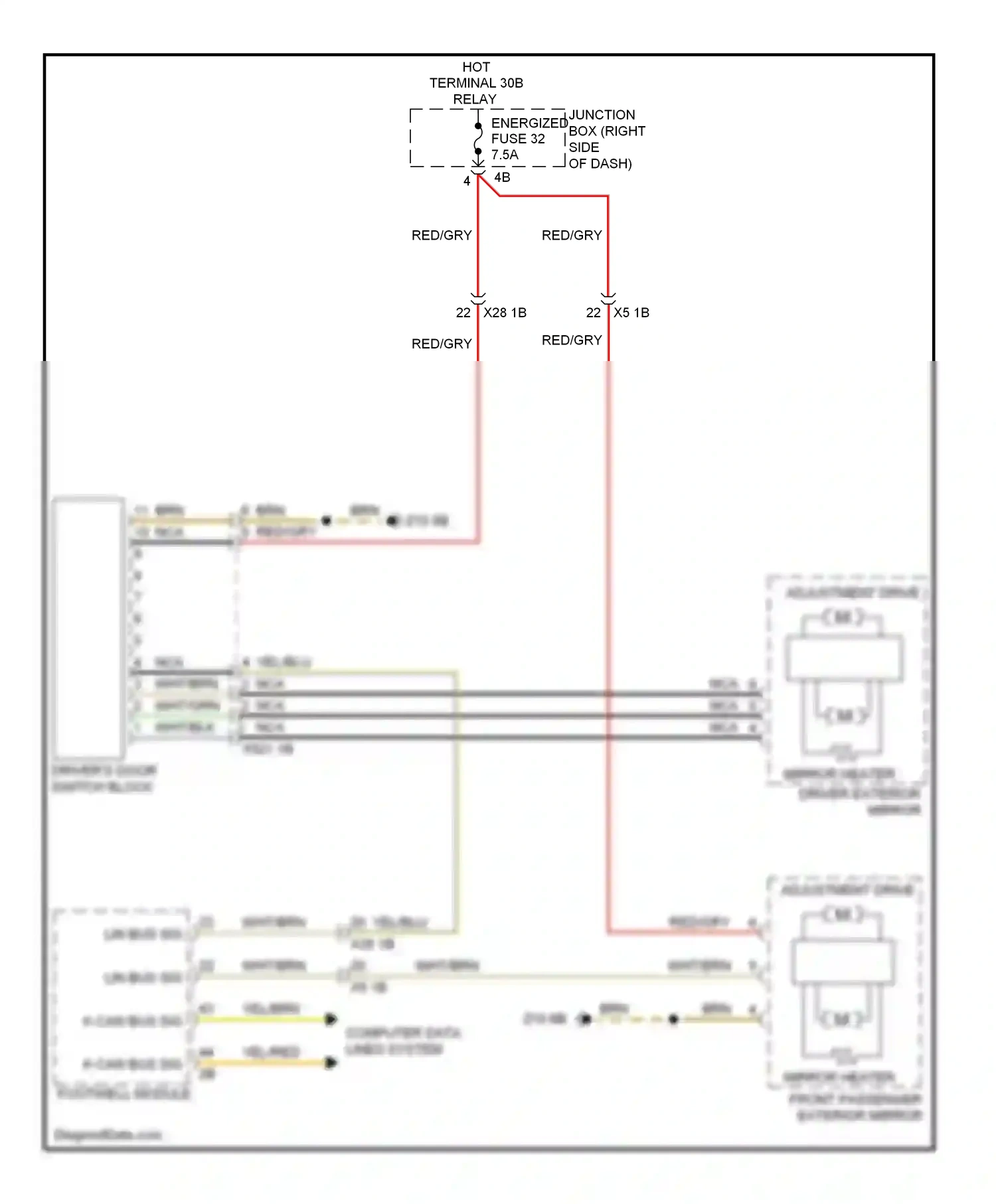 Wiring diagram computer data lines system for BMW X3 F25 (2010-2014) (8 of 58)
