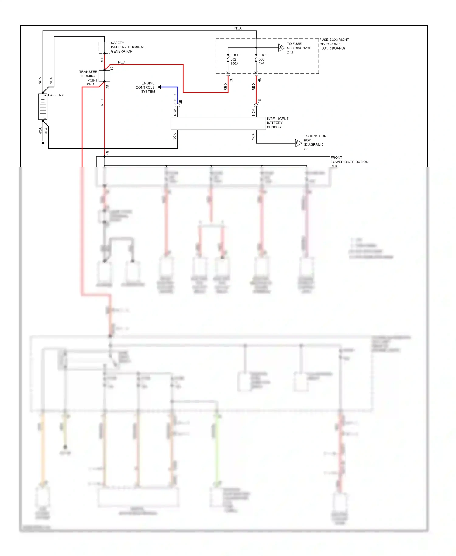 Wiring diagram engine controls system for BMW X3 F25 (2010-2014) (1 of 1)