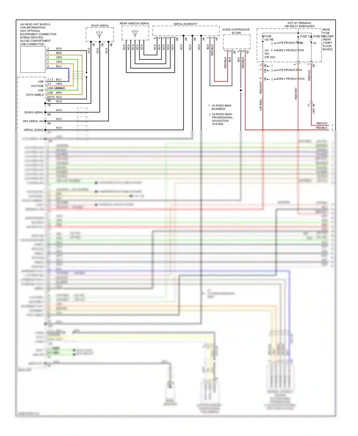 Wiring diagram ethernet data for BMW X3 F25 (2010-2014) (1 of 4)