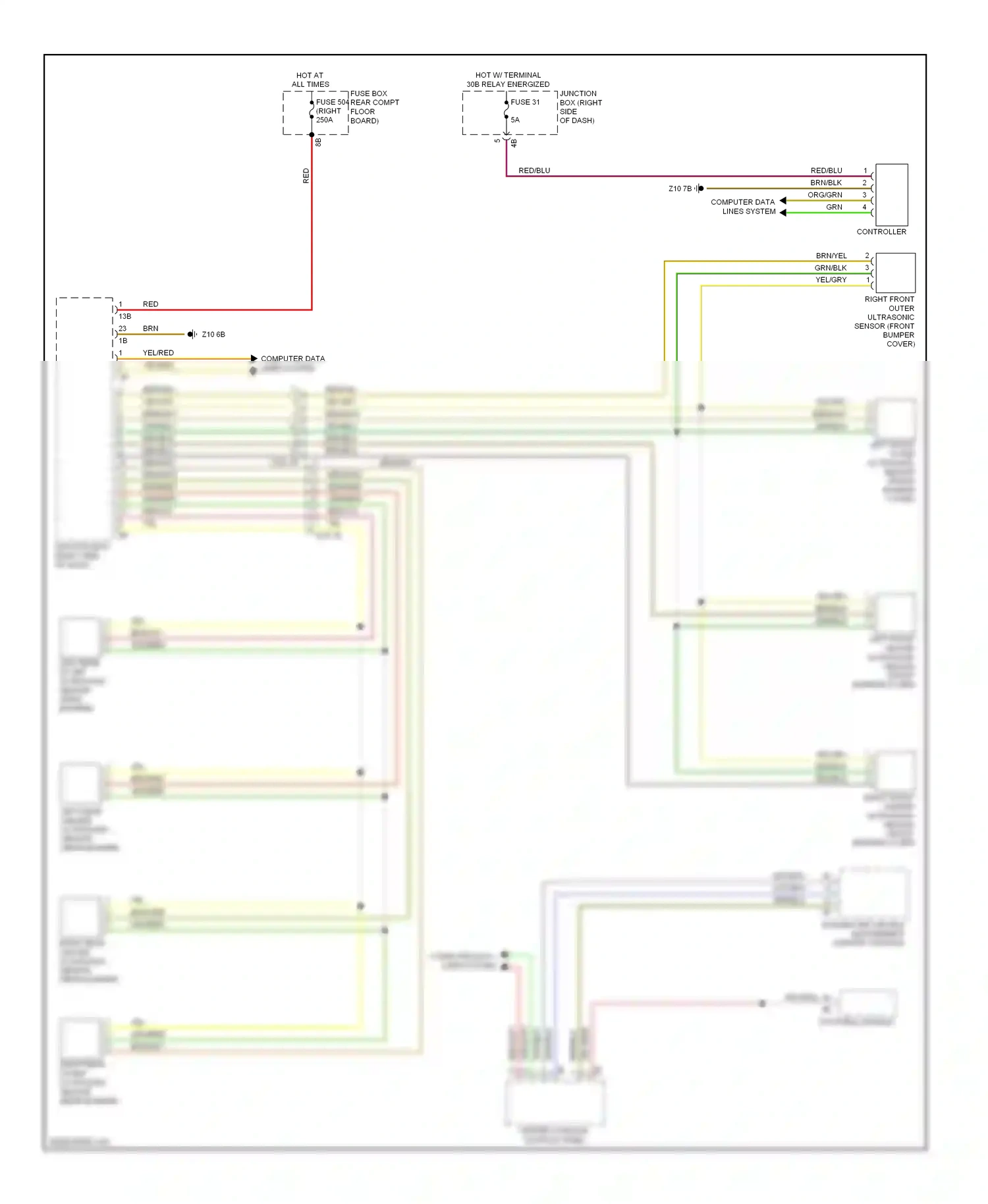 Wiring diagram fuse 31 for BMW X3 F25 (2010-2014) (3 of 3)