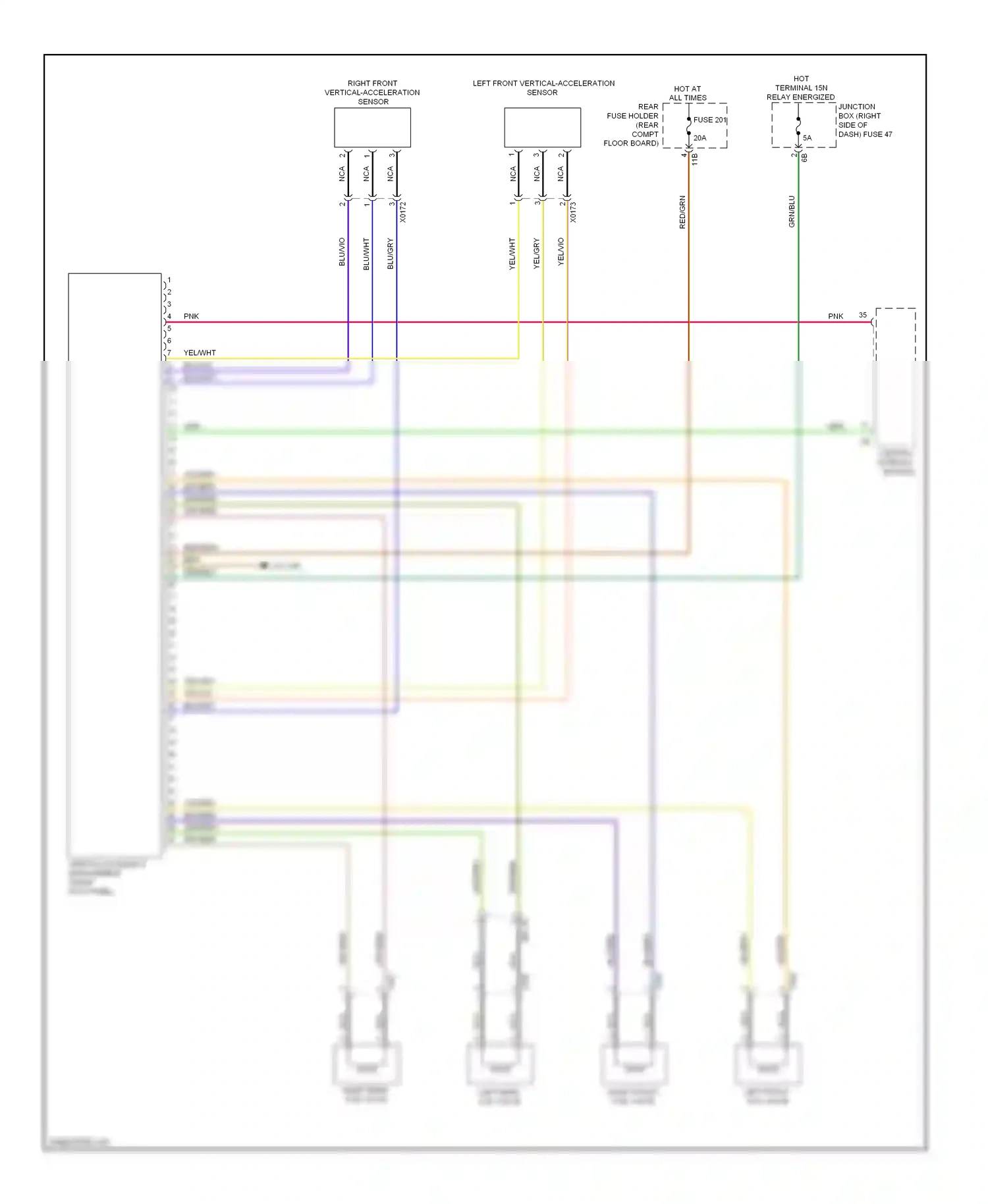 Wiring diagram grn/blu for BMW X3 F25 (2010-2014) (8 of 17)