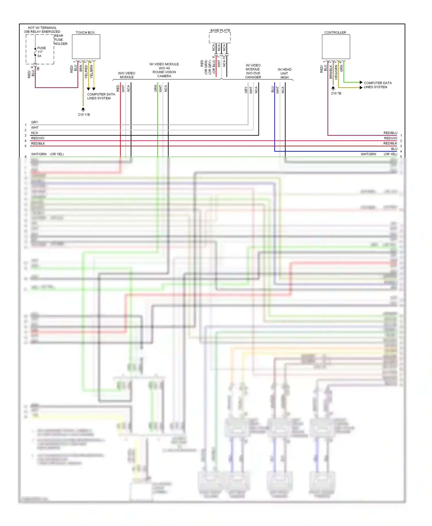 Wiring diagram grn/red for BMW X3 F25 (2010-2014) (15 of 35)