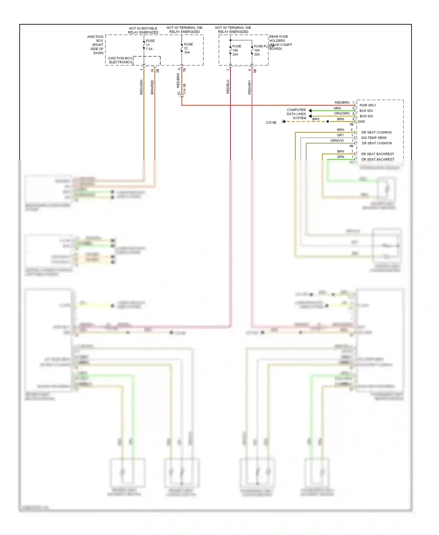 Wiring diagram grn/vio for BMW X3 F25 (2010-2014) (2 of 2)