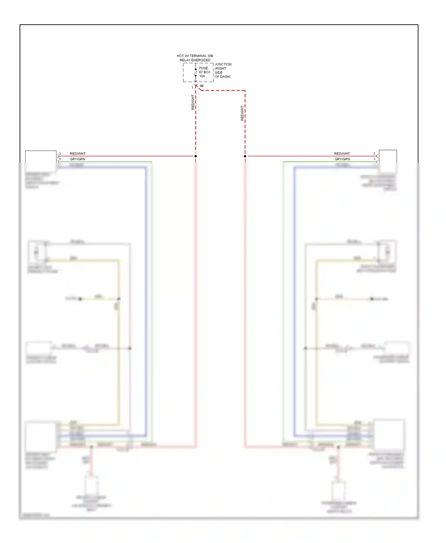 Wiring diagram passenger lumbar support switch block for BMW X3 F25 (2010-2014) (1 of 1)