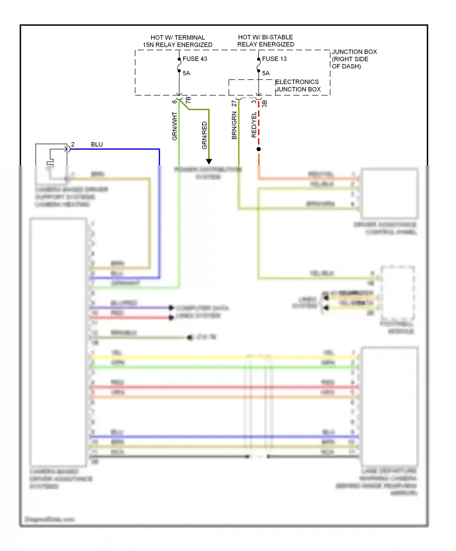 Wiring diagram red for BMW X3 F25 (2010-2014) (25 of 63)