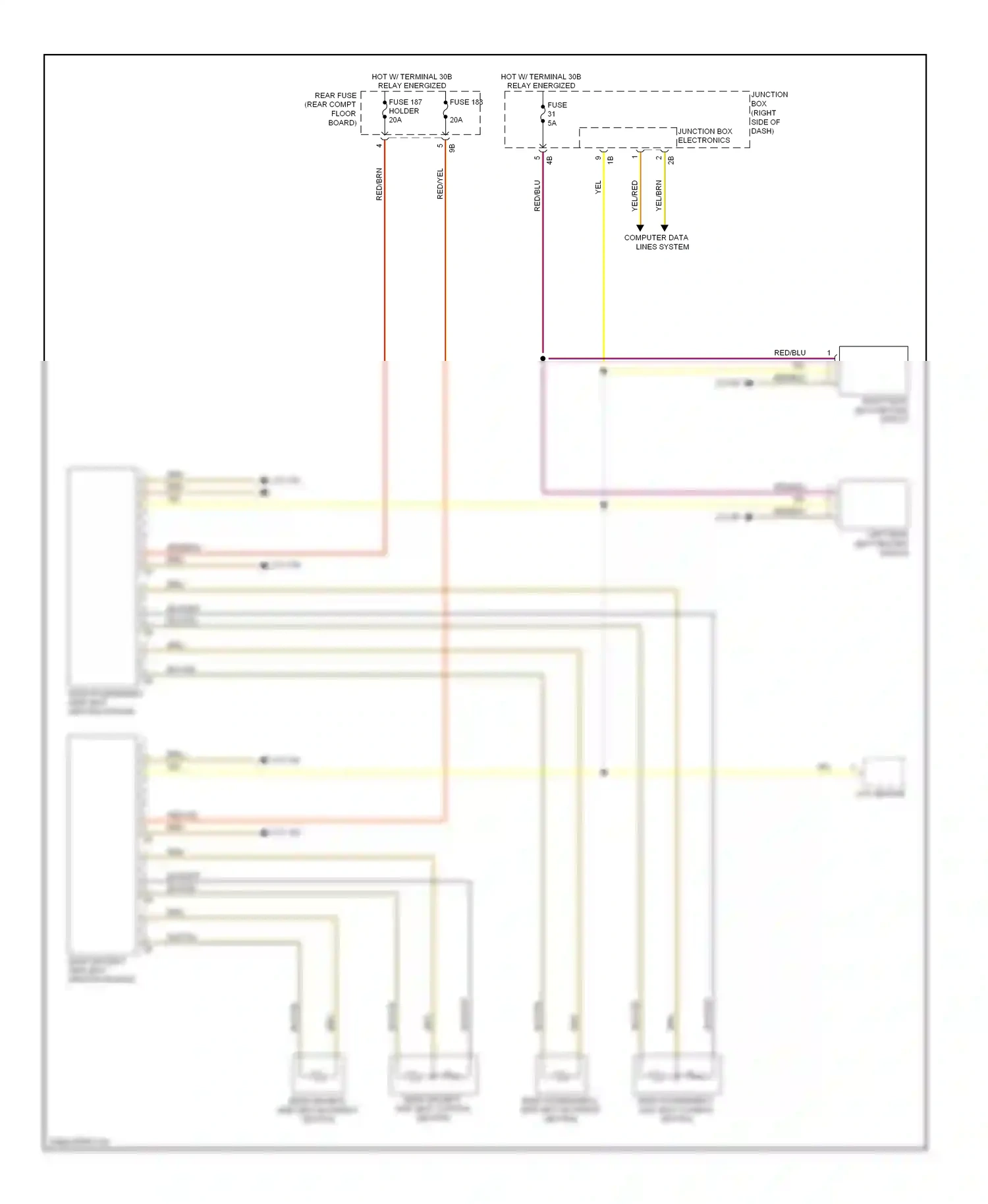 Wiring diagram red/blu for BMW X3 F25 (2010-2014) (30 of 36)
