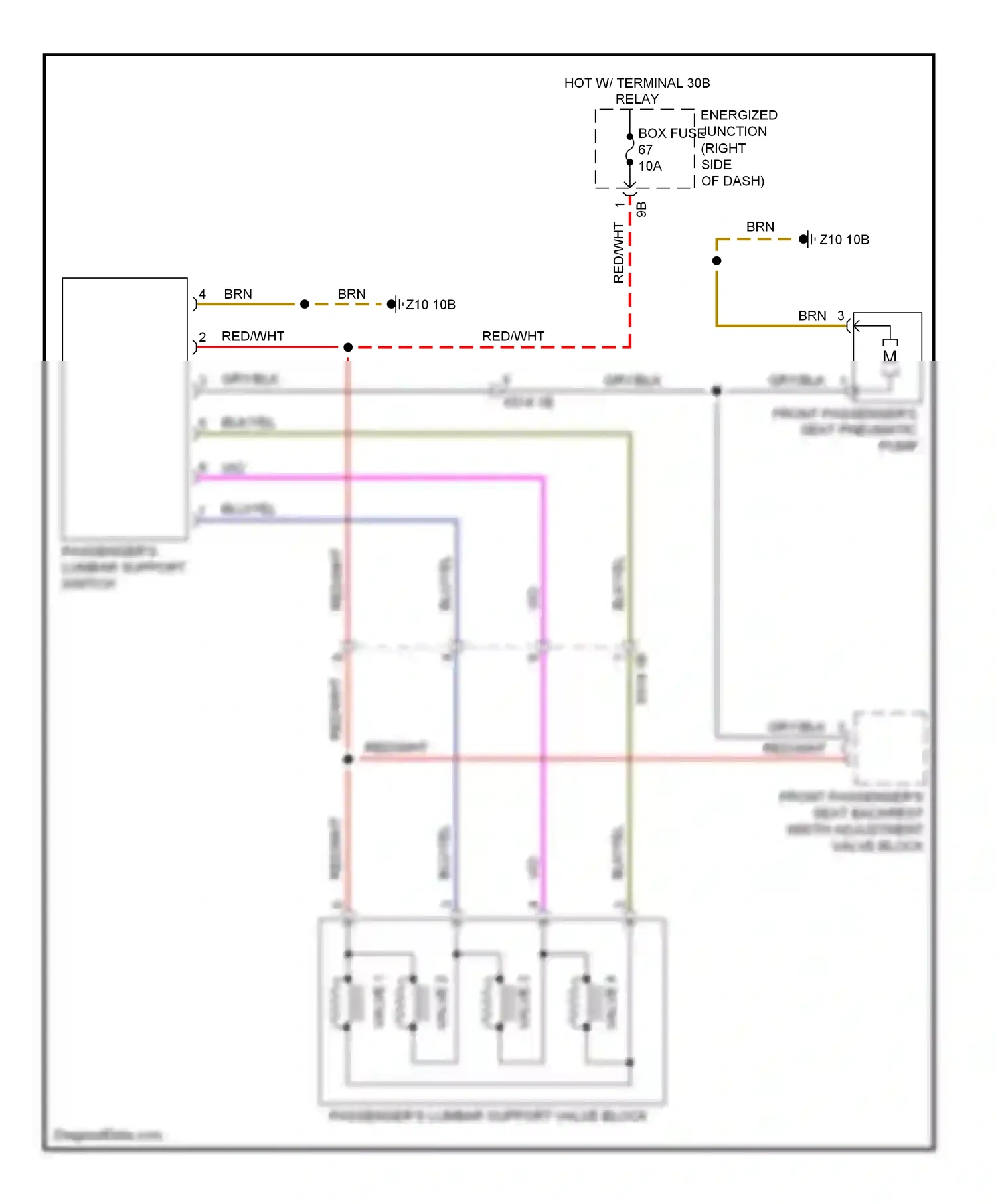 Wiring diagram valve 3 for BMW X3 F25 (2010-2014) (2 of 2)