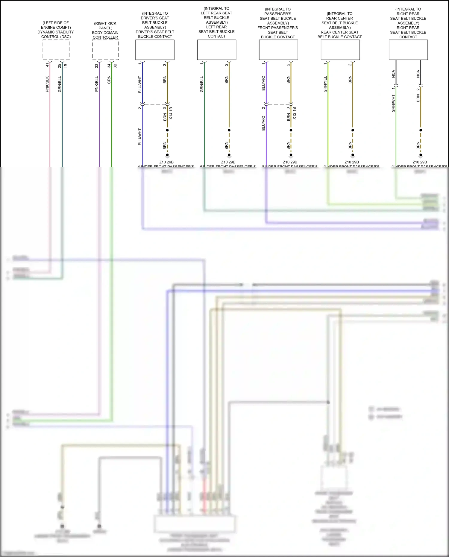 Wiring diagram body domain controller for BMW X3 G01 facelift (2021-2024) (20 of 48)