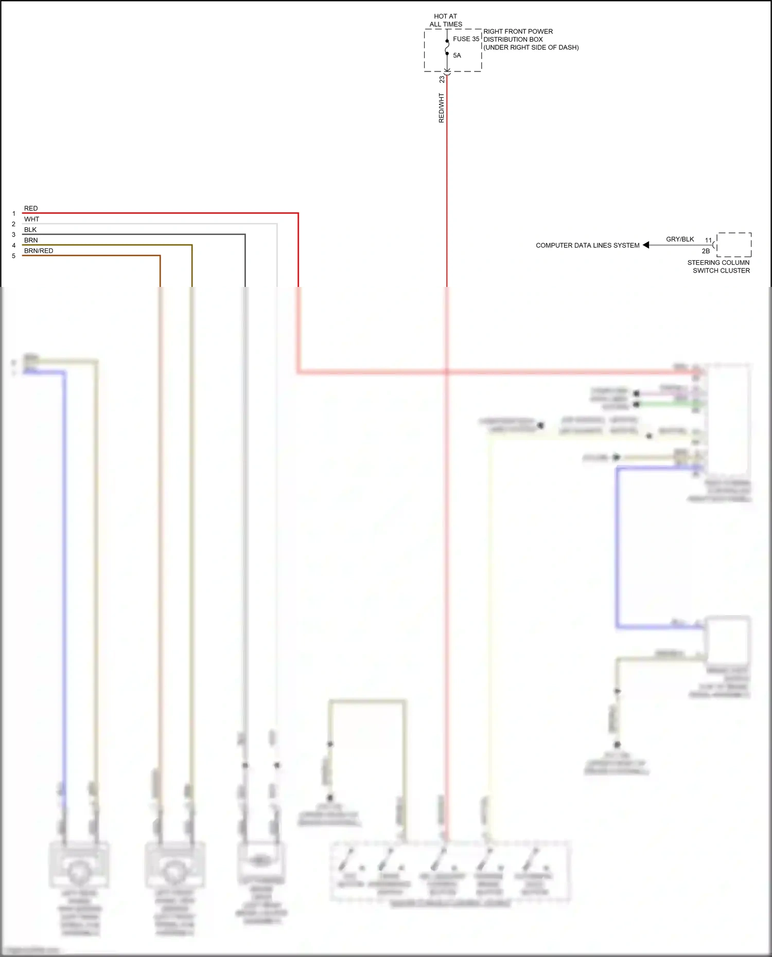 Wiring diagram body domain controller for BMW X3 G01 facelift (2021-2024) (12 of 48)