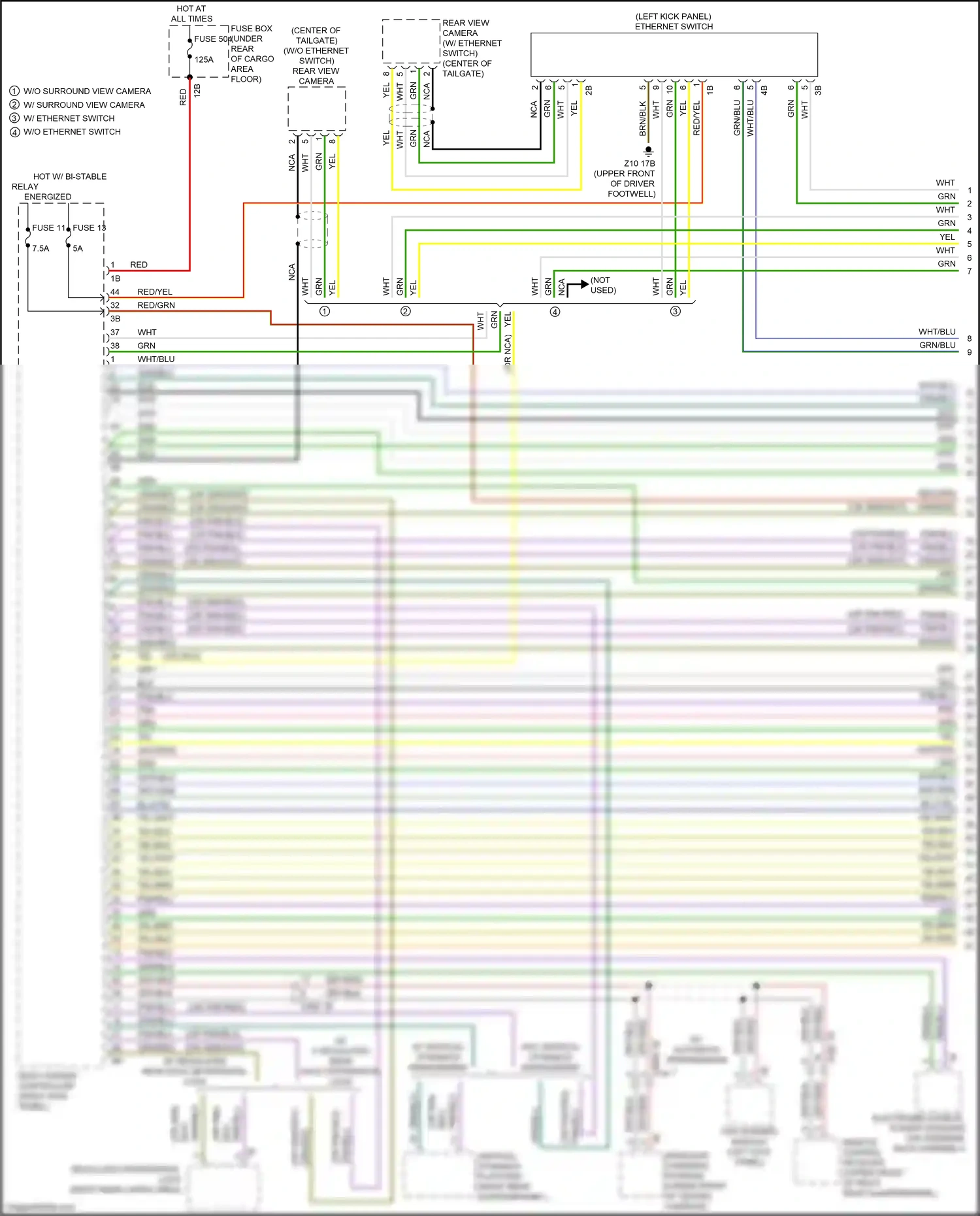 Wiring diagram car sharing module for BMW X3 G01 facelift (2021-2024) (1 of 3)