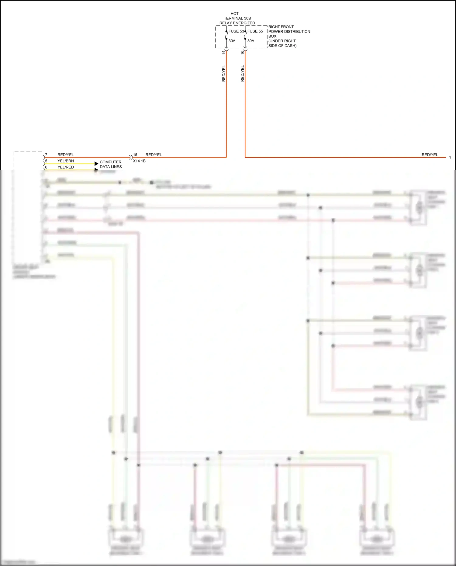 Wiring diagram computer data lines system for BMW X3 G01 facelift (2021-2024) (8 of 104)