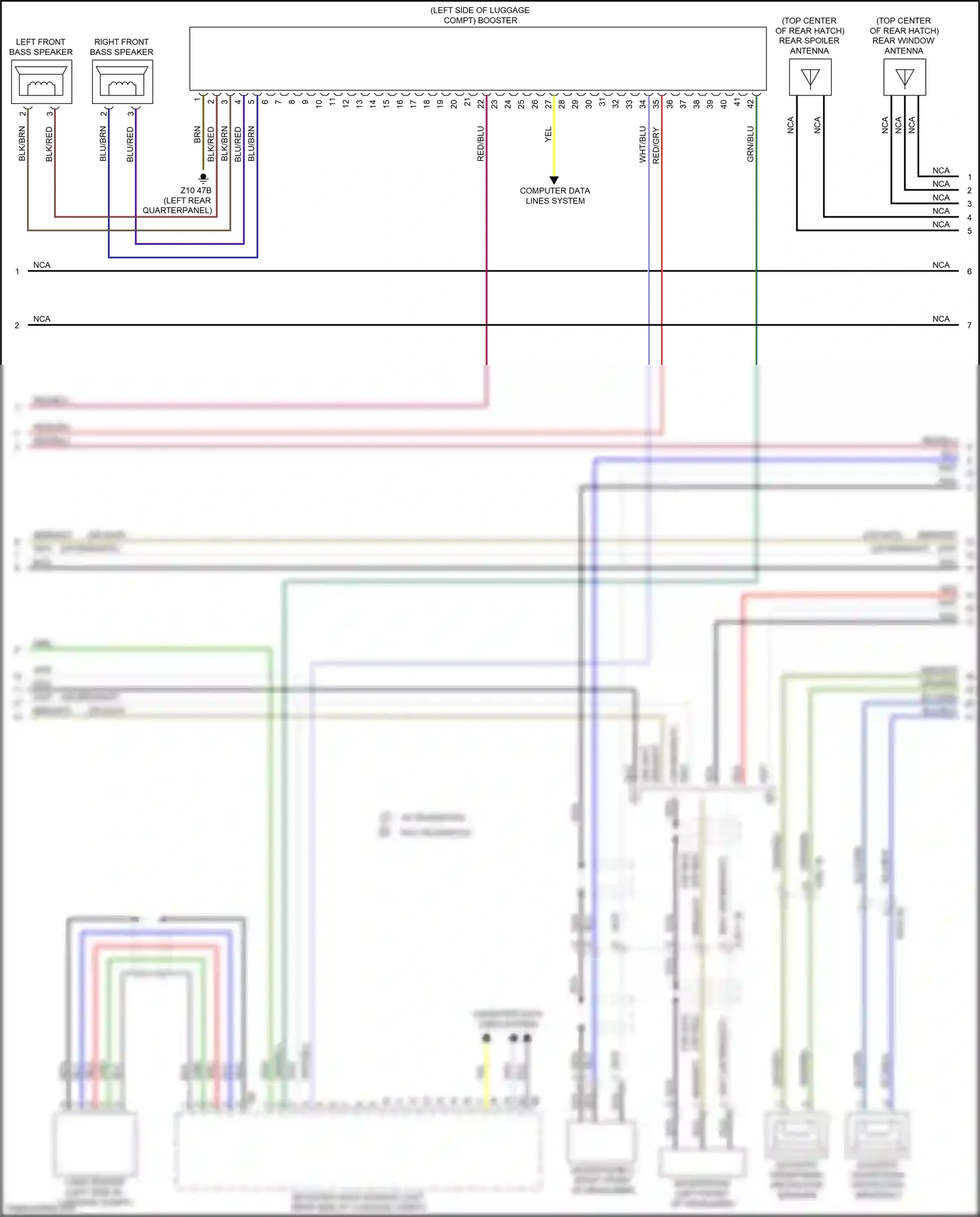 Wiring diagram computer data lines system for BMW X3 G01 facelift (2021-2024) (59 of 104)