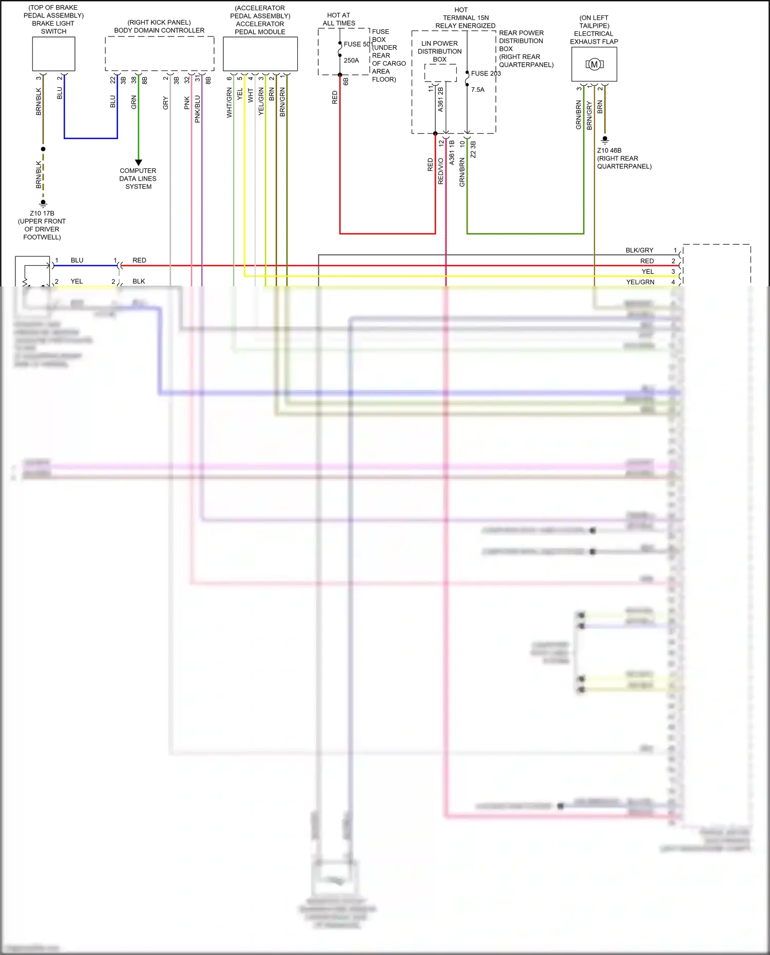 Wiring diagram computer data lines system for BMW X3 G01 facelift (2021-2024) (103 of 104)