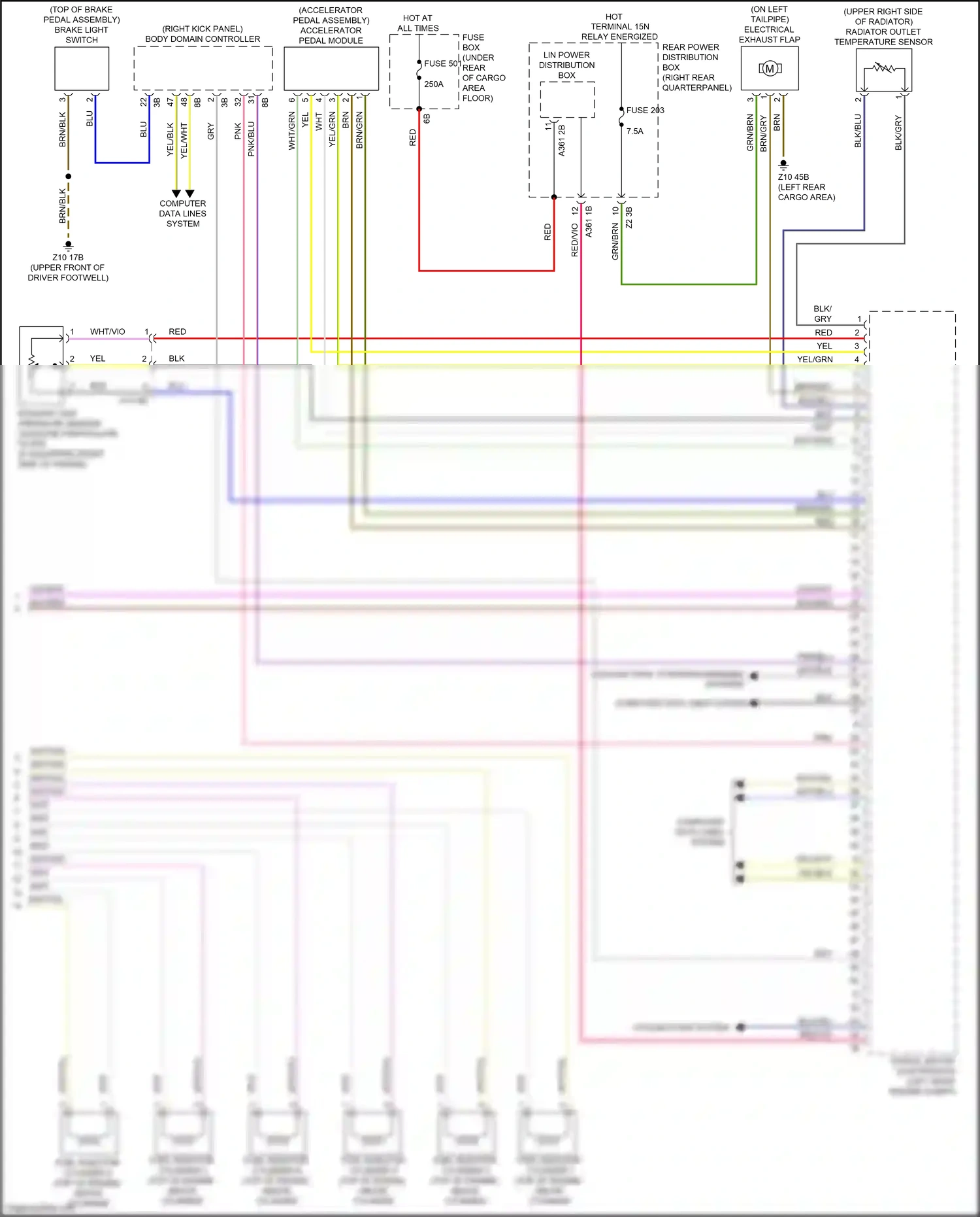 Wiring diagram computer data lines system for BMW X3 G01 facelift (2021-2024) (104 of 104)