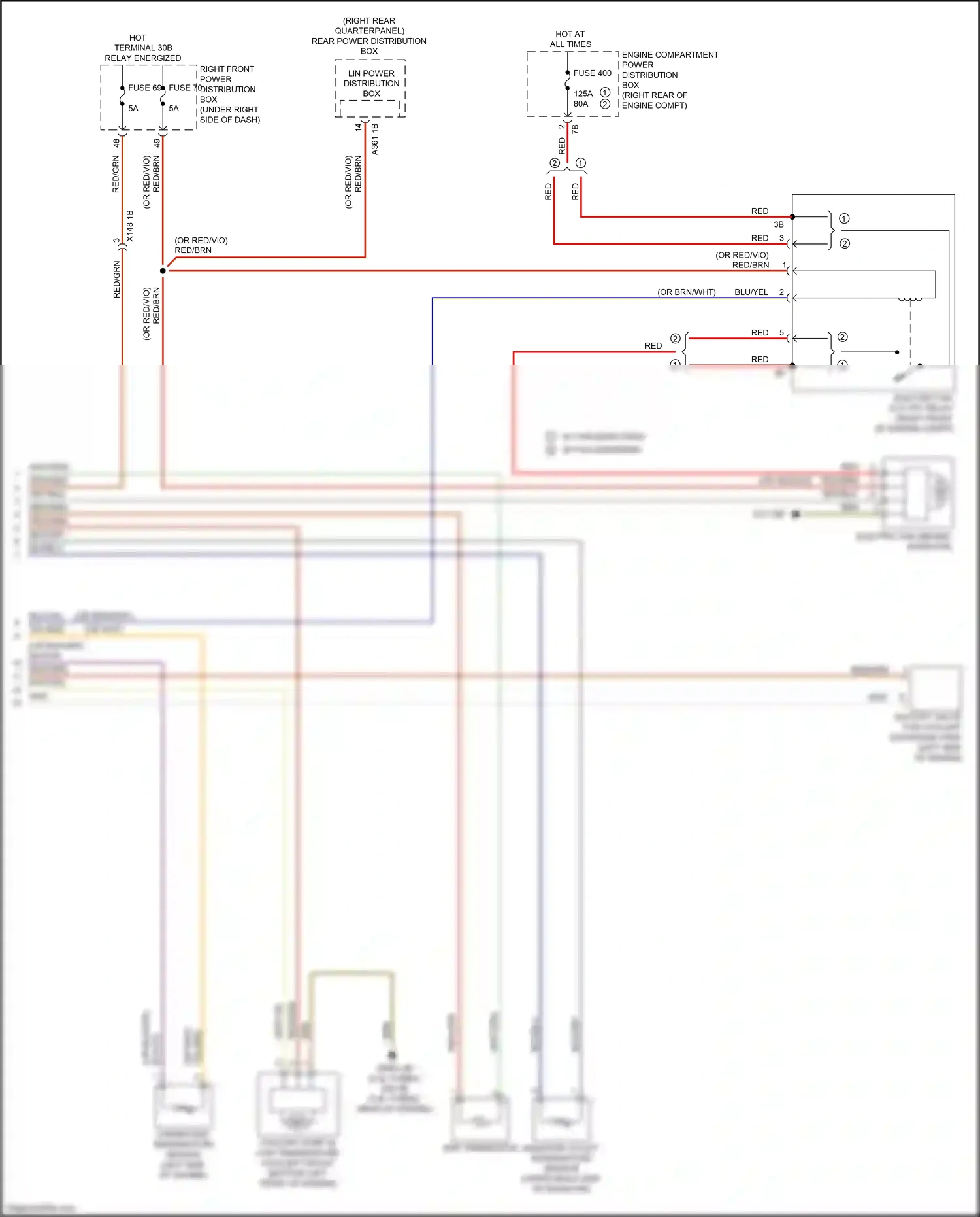 Wiring diagram crankcase temperature sensor for BMW X3 G01 facelift (2021-2024) (2 of 4)