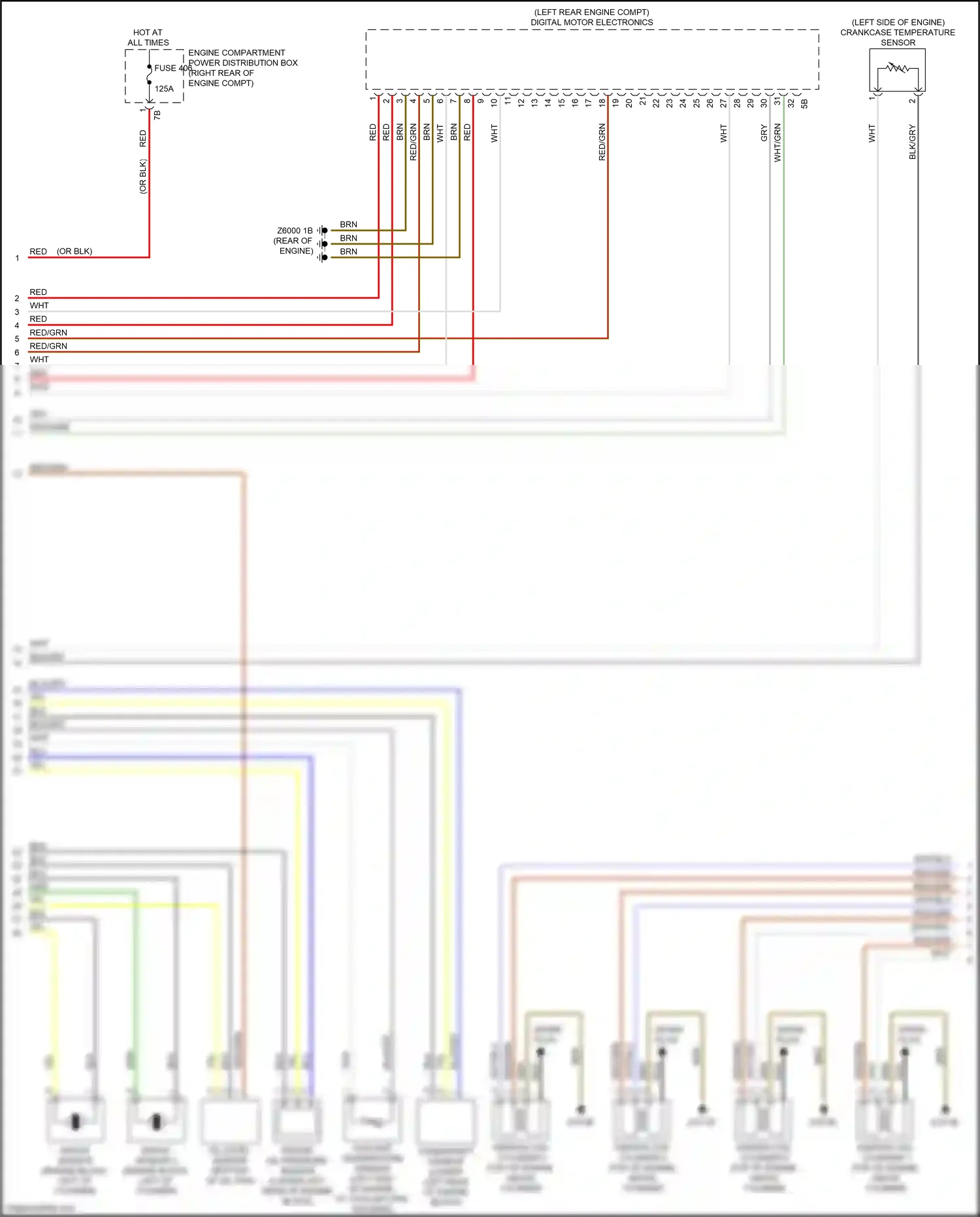 Wiring diagram crankcase temperature sensor for BMW X3 G01 facelift (2021-2024) (4 of 4)