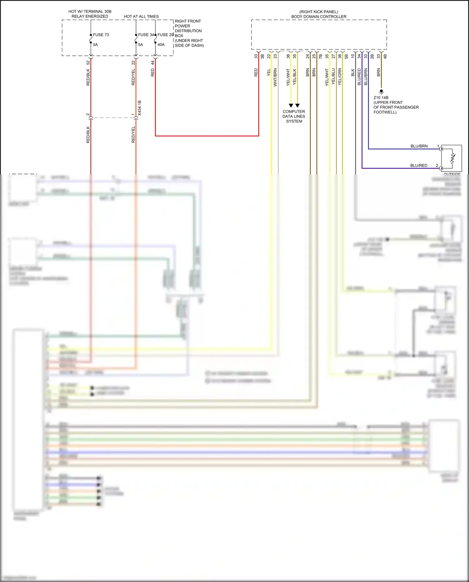 Wiring diagram driver camera system for BMW X3 G01 facelift (2021-2024) (2 of 8)