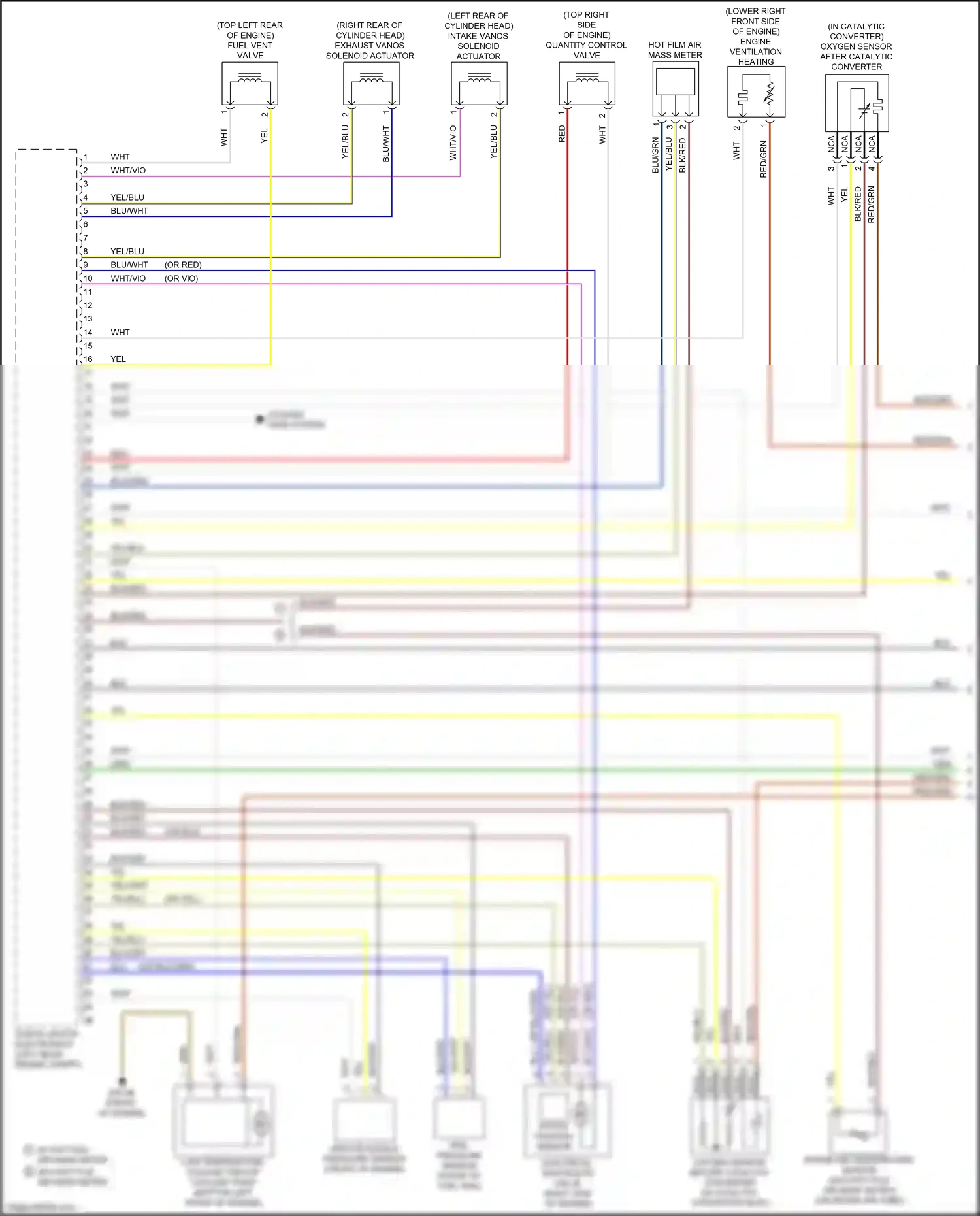 Wiring diagram engine ventilation heating for BMW X3 G01 facelift (2021-2024) (2 of 2)