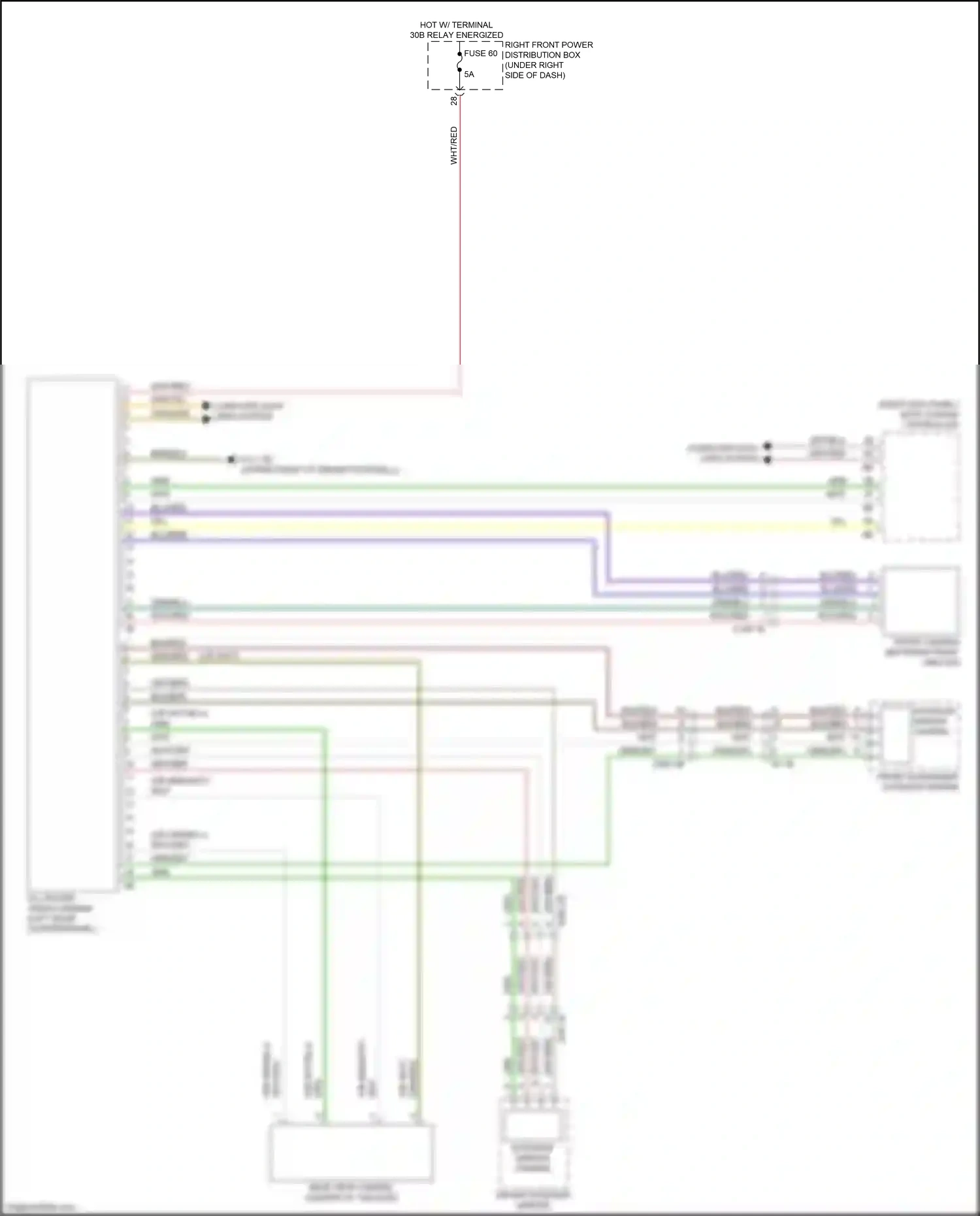 Wiring diagram front camera for BMW X3 G01 facelift (2021-2024) (1 of 2)